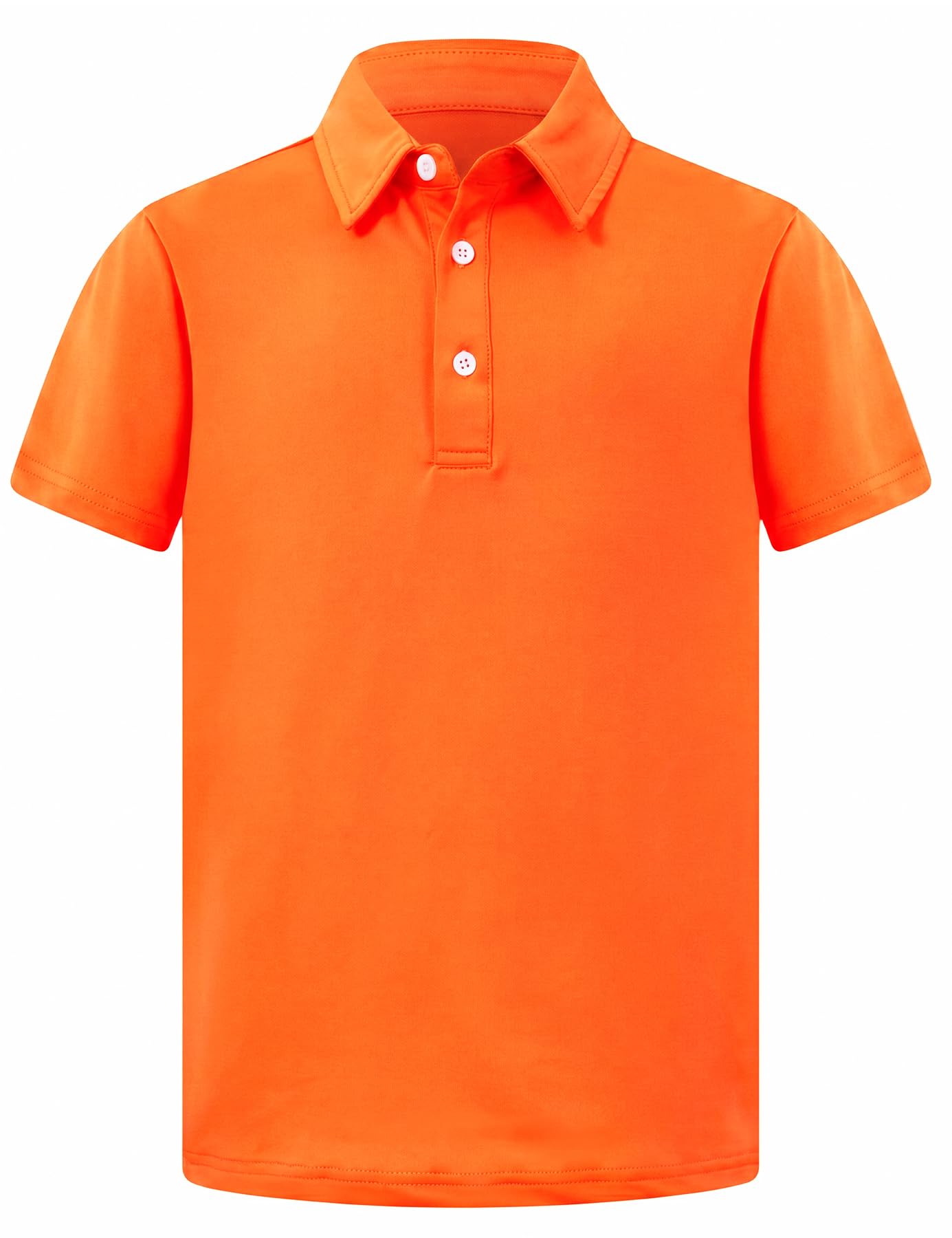 Cozople Boys Performance Polo Dry Fit Short Sleeve Solid Golf Shirt Casual School Uniform Tops for Kids Size 5-14