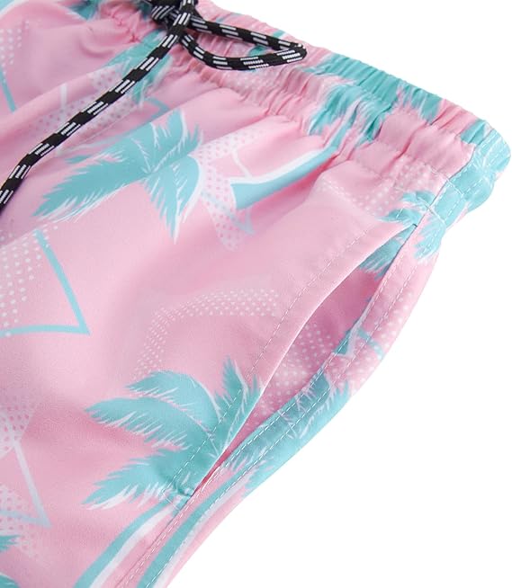 Cozople Boys Swim Trunks Compression Liner Swim Shorts Quick Dry Bathing Suit with Boxer Brief Swimwear 2-20T