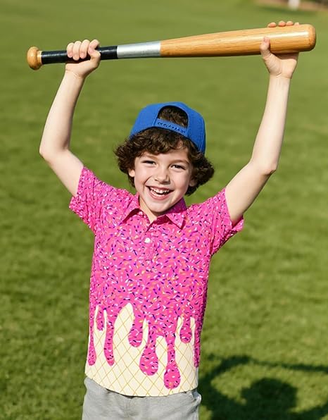 Boys Performance Polo Shirt Short Sleeve Golf Clothes for Active Casual Size 5-14