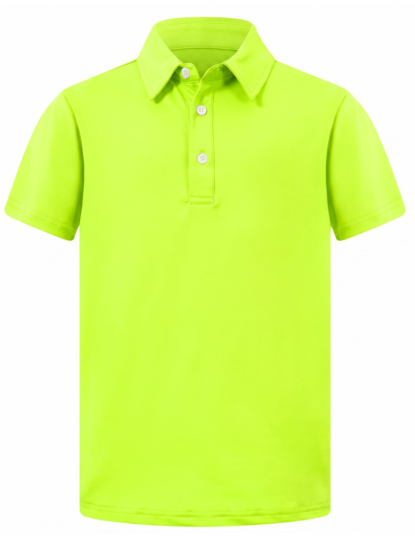 Cozople Boys Performance Polo Dry Fit Short Sleeve Solid Golf Shirt Casual School Uniform Tops for Kids Size 5-14