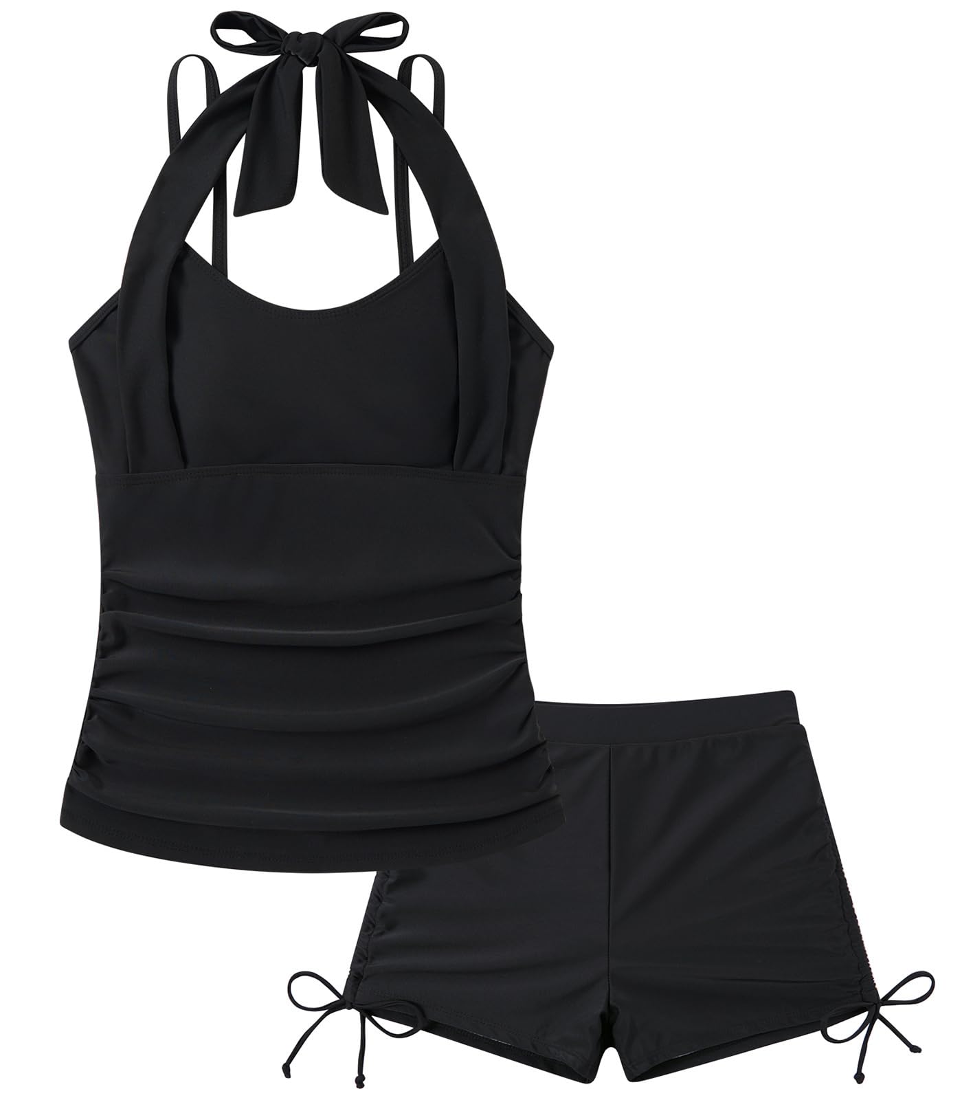 Girls Tankini Swimsuit 2 Piece Halterneck Bathing Suit for Teens Size 7-16