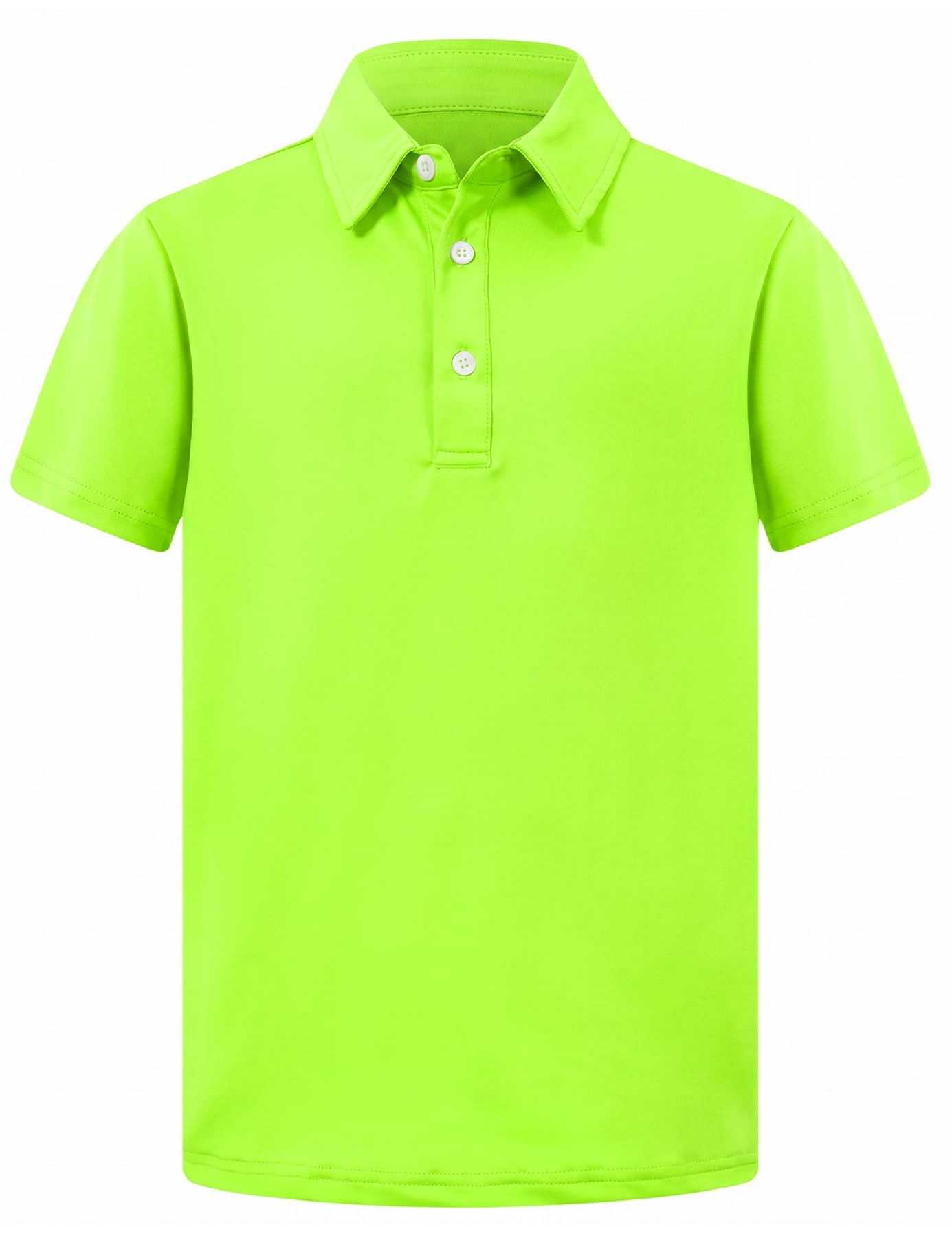Cozople Boys Performance Polo Dry Fit Short Sleeve Solid Golf Shirt Casual School Uniform Tops for Kids Size 5-14
