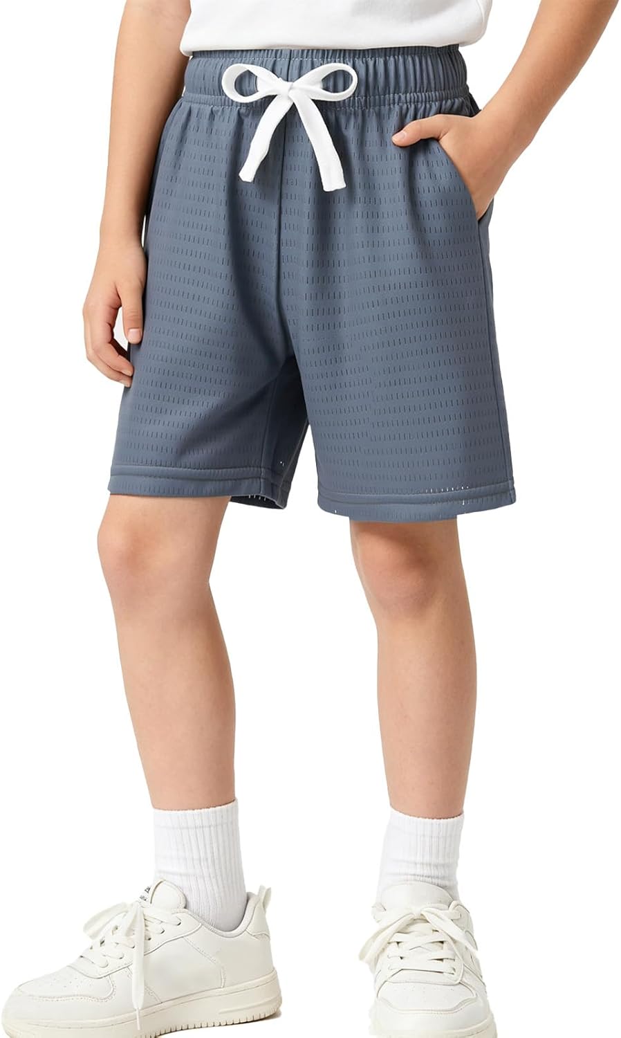 Cozople Boys Mesh Athletic Shorts Quick Dry Lightweight Breathable Mesh Shorts with Pockets for Basketball Gym Running Sports