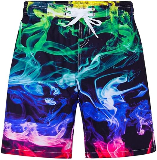 Idgreatim Teens Boys Swim Trunks Quick Dry Beach Swimwear UPF 50+ Board Shorts with Mesh Lining 6-14 Years