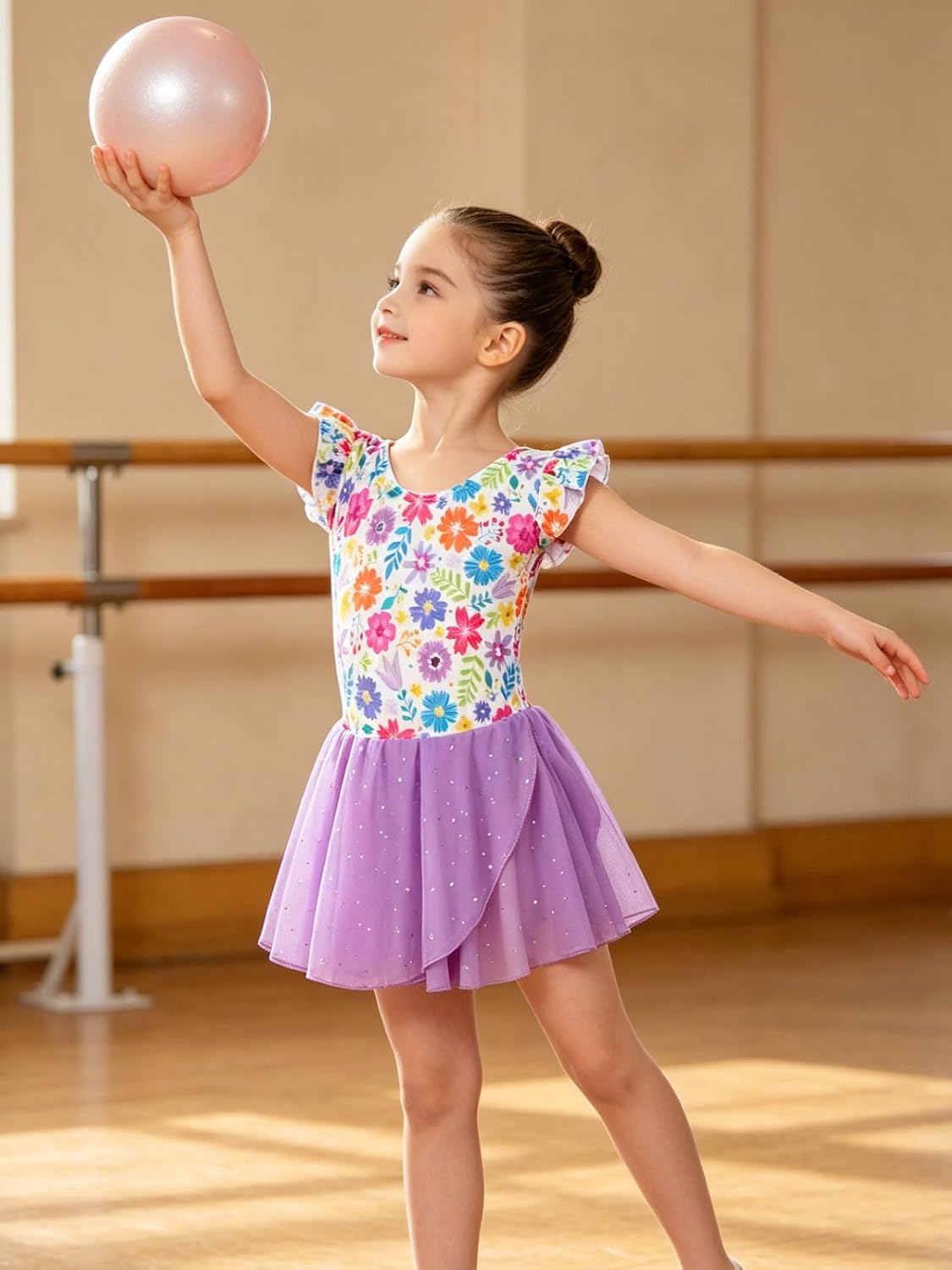 Funnycokid Ballet Leotards for Girls Ballerina Outfit, 2-9 Years