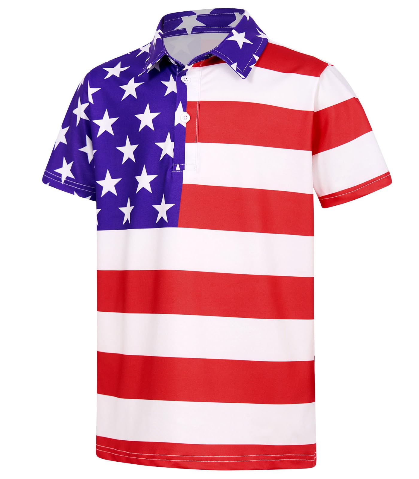 Boys Performance Polo Shirt Short Sleeve Golf Clothes for Hawaiian Active Casual Size 5-14