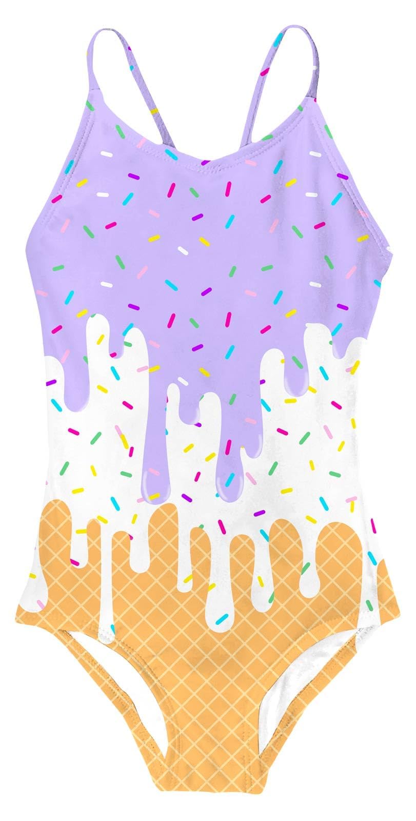 Idgreatim Girls One Piece Swimsuits Quick Dry Beach Swimwear Bathing Suit for Beach 3-12 Years