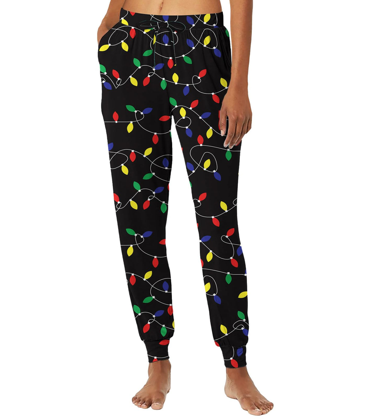 Women's Christmas Pajama Pants Pj Bottoms with Pockets S-XXL