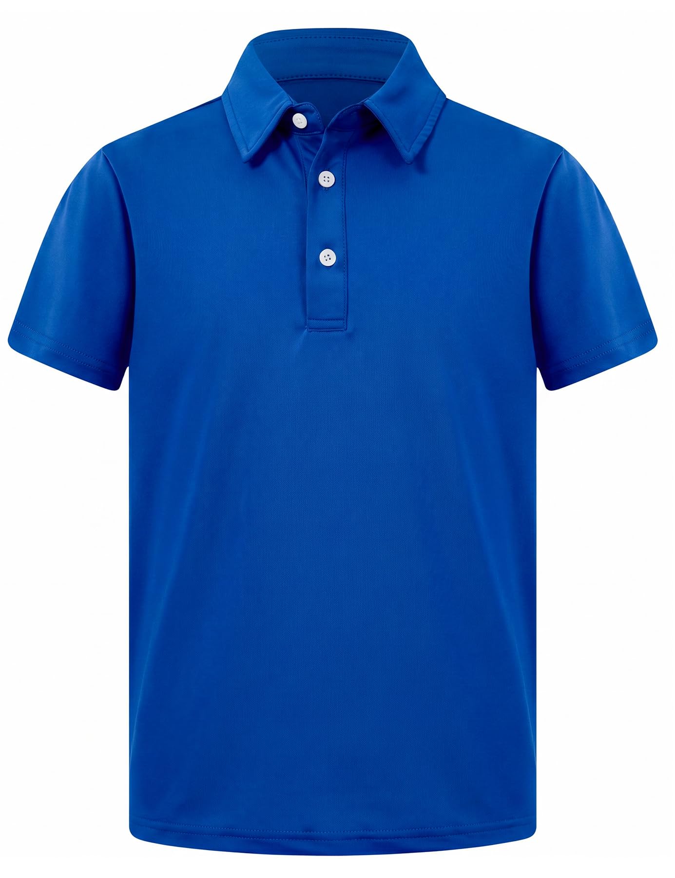 Cozople Boys Performance Polo Dry Fit Short Sleeve Solid Golf Shirt Casual School Uniform Tops for Kids Size 5-14