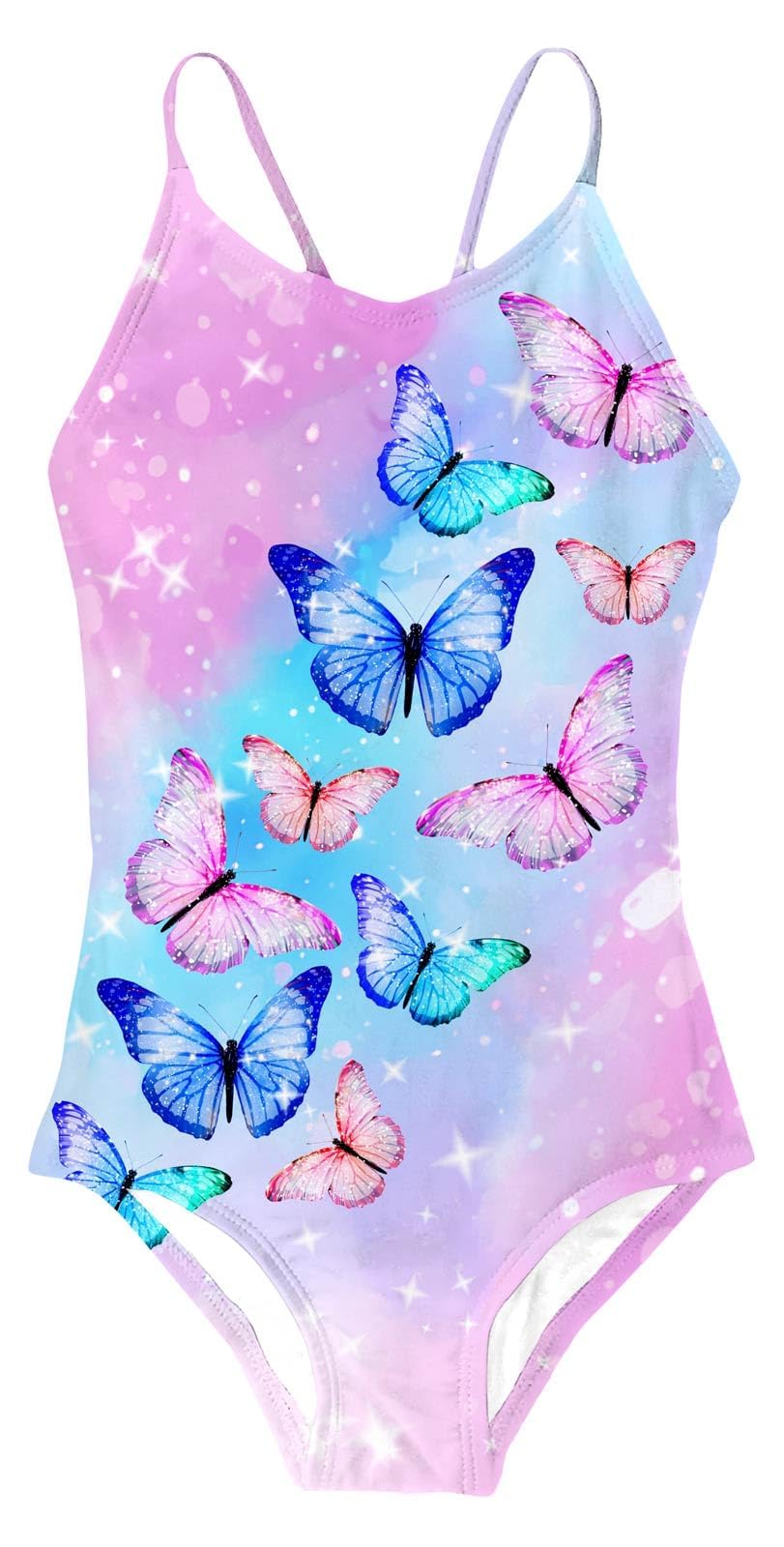 Idgreatim Girls One Piece Swimsuits Quick Dry Beach Swimwear Bathing Suit for Beach 3-12 Years