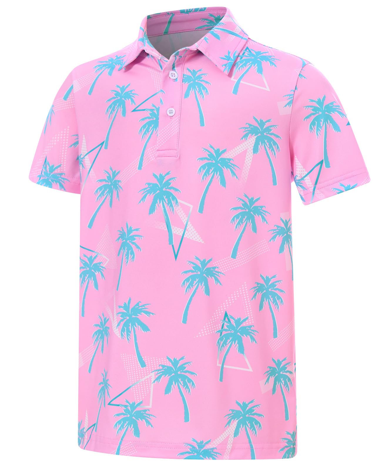 Boys Polo Shirts Hawaiian Golf Clothes Fashion Short Sleeve Kids Cool School Uniform 5-14T