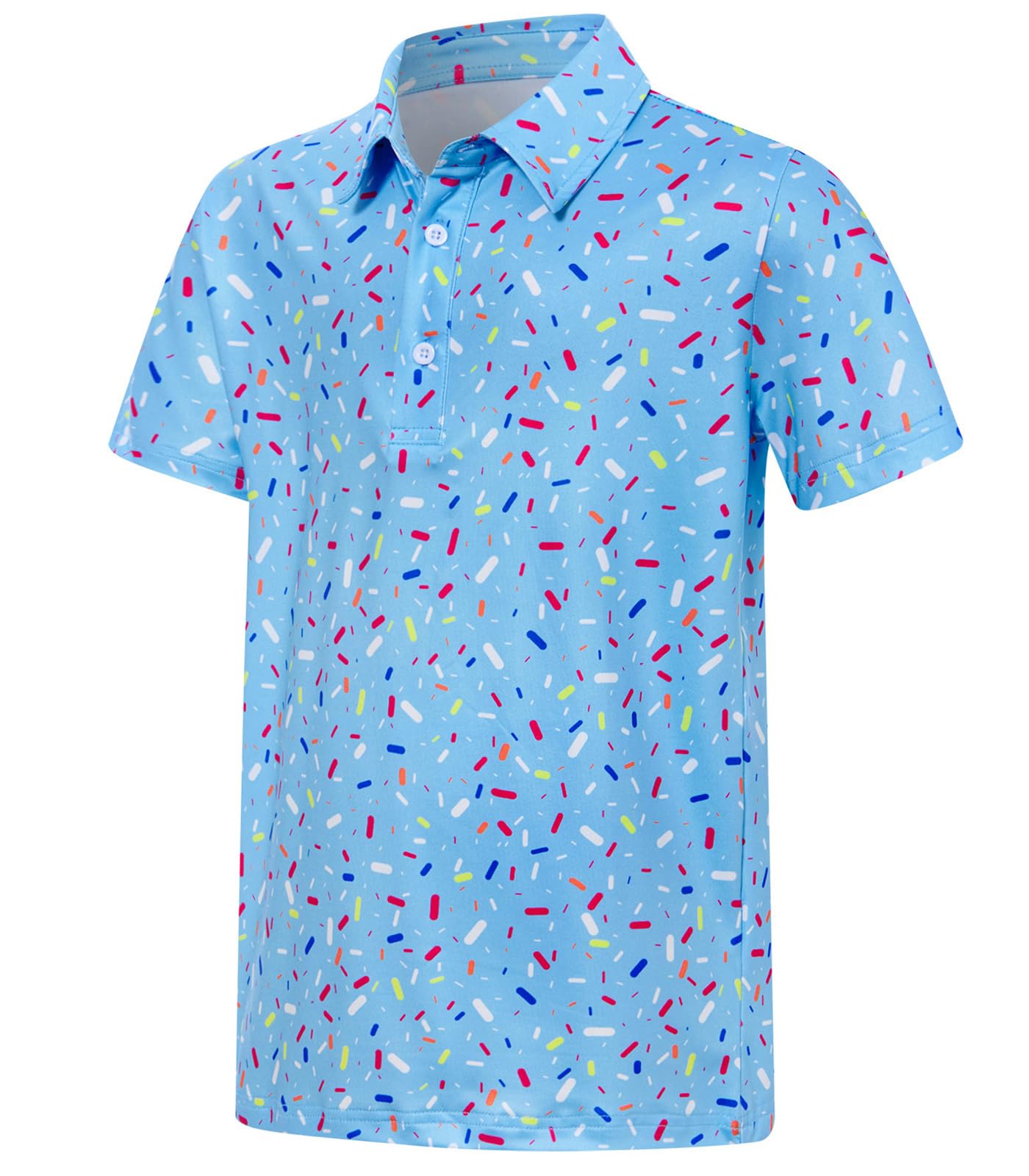 Boys Performance Polo Shirt Short Sleeve Golf Clothes for Hawaiian Active Casual Size 5-14