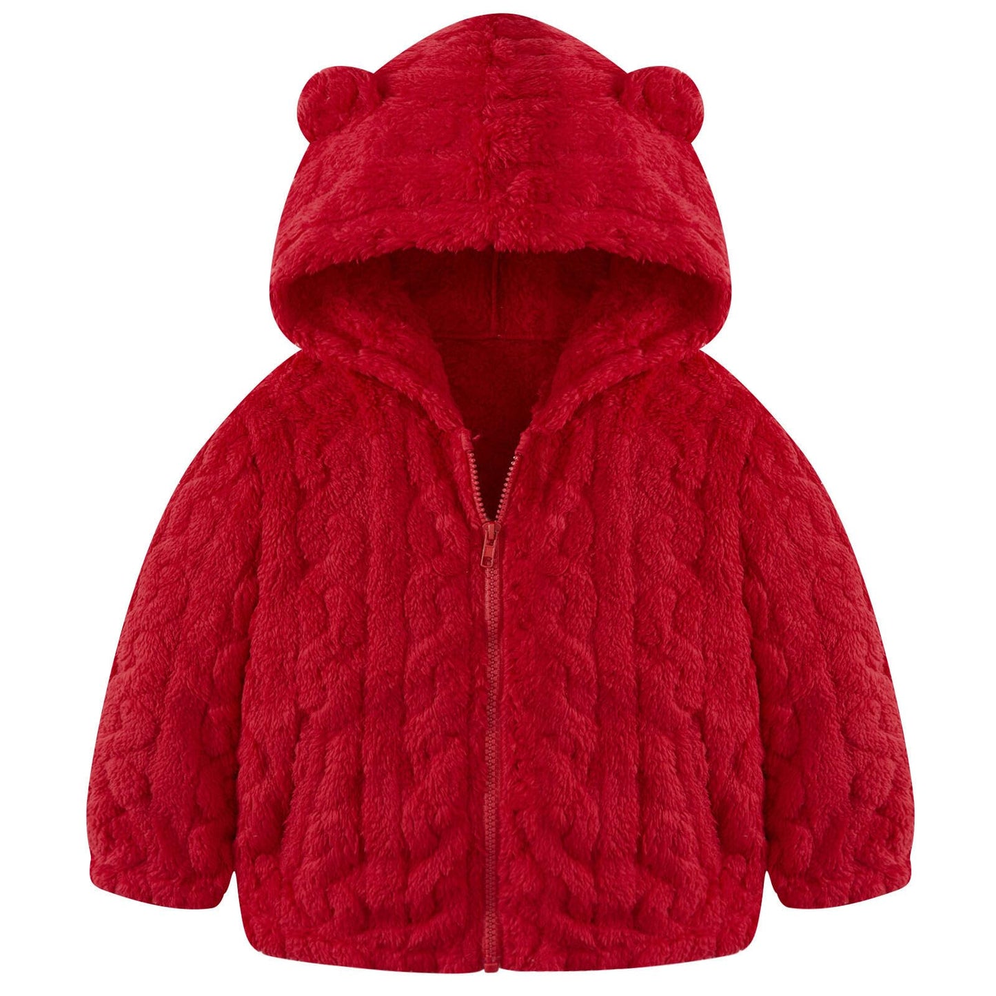 Toddler Fleece Jacket Girls Warm Coats Winter Outerwear 2-6 Years
