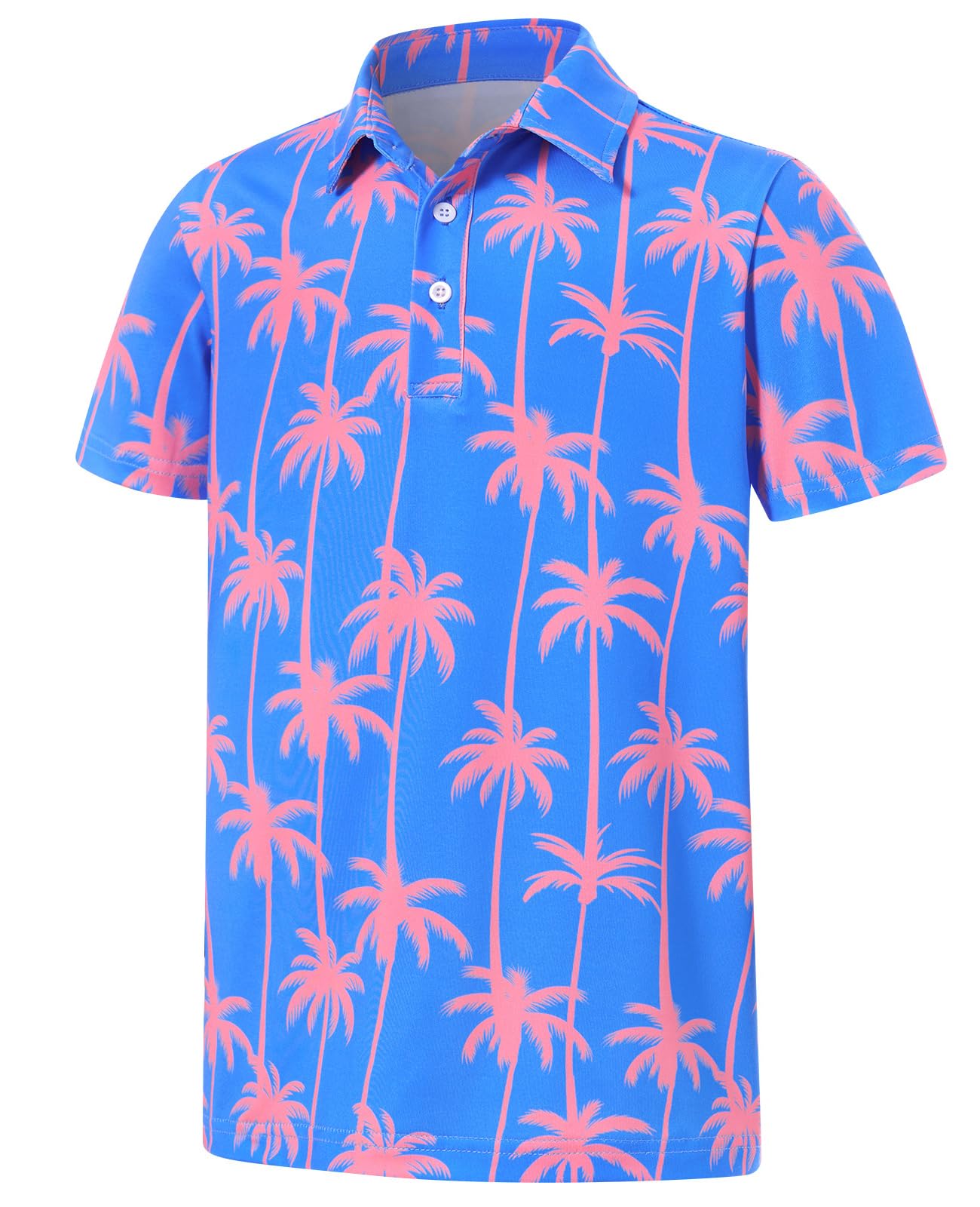 Boys Polo Shirts Hawaiian Golf Clothes Fashion Short Sleeve Kids Cool School Uniform 5-14T
