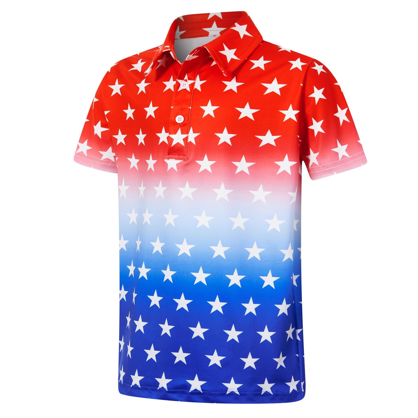 westwolf Boys Hawaiian Polo Shirt Short Sleeve Golf Clothes 5-14T