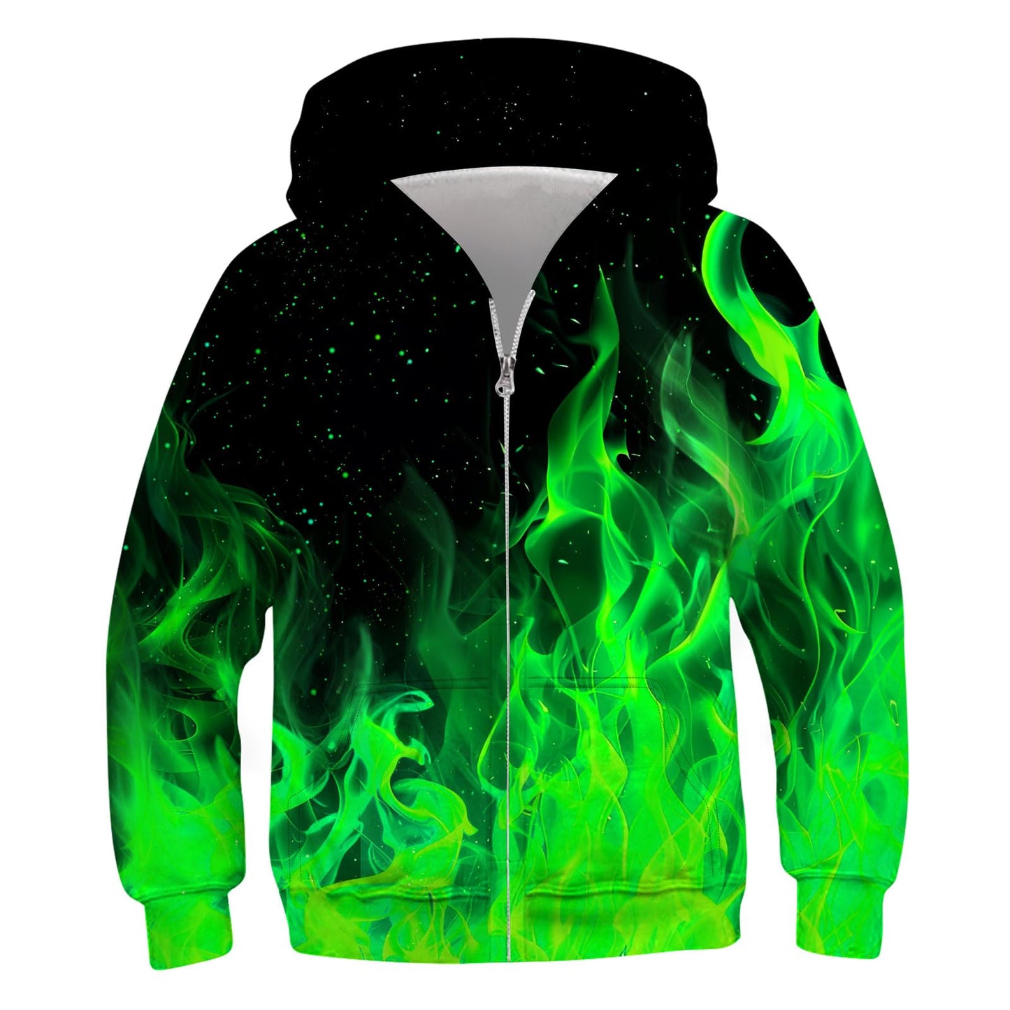 TUONROAD Boys Hoodies Sweatshirt Cool Pullover with Pockets Size 6-14 Years | Full zipper, 3D graphic prints, kangaroo pocket, polyester spandex, school and casual layering,Size 6-14