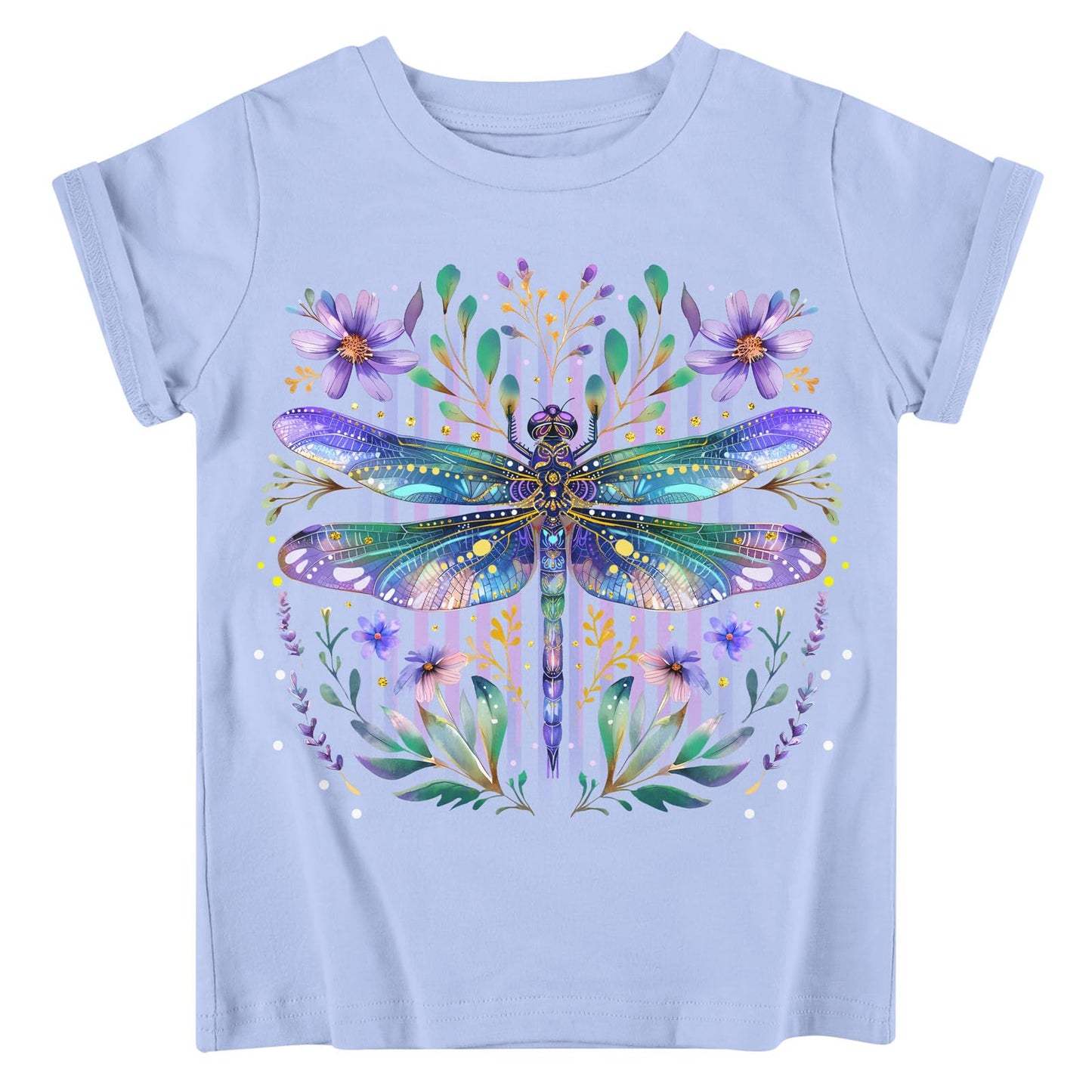 Funnycokid Little Girls T Shirt for Toddler 3-7 Years Kids Tee Graphic Short Sleeve Clothes Tops