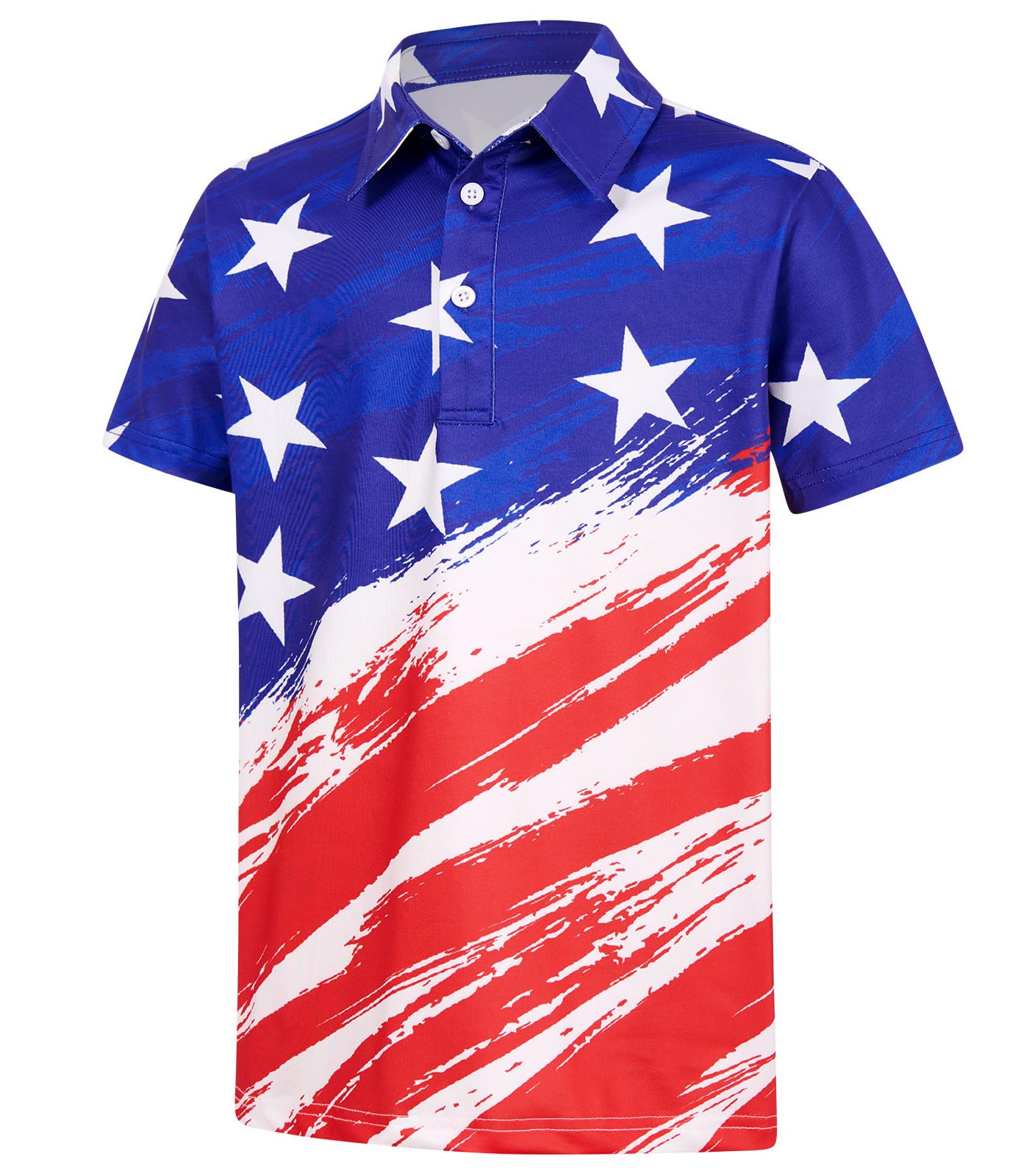 Boys Performance Polo Shirt Short Sleeve Golf Clothes for Hawaiian Active Casual Size 5-14