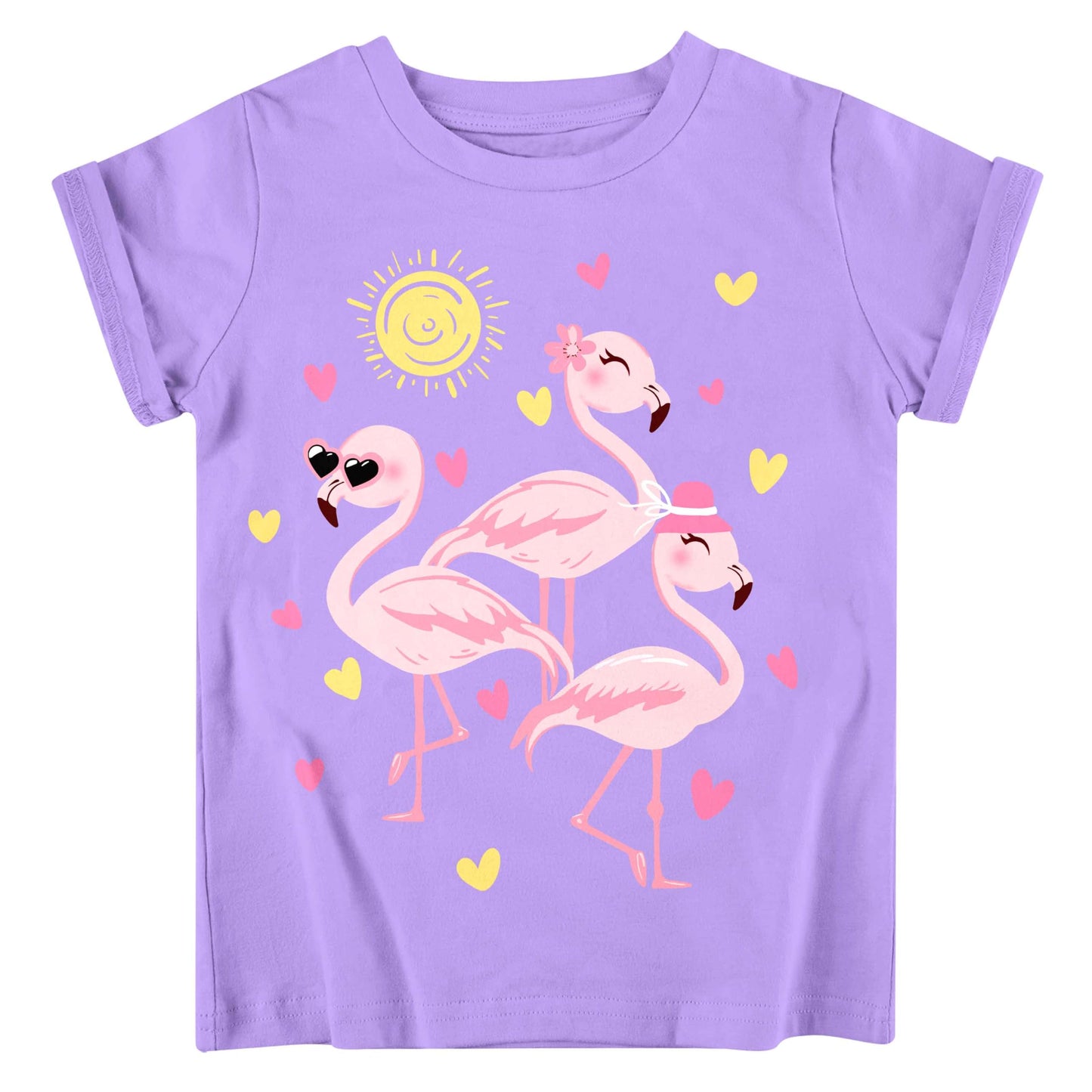 Funnycokid Little Girls T Shirt for Toddler 3-7 Years Kids Tee Graphic Short Sleeve Clothes Tops