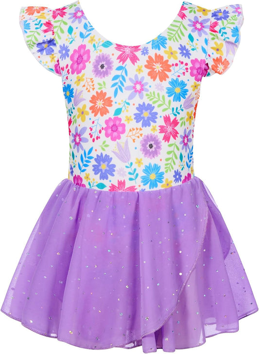 Funnycokid Ballet Leotards for Girls Ballerina Outfit, 2-9 Years