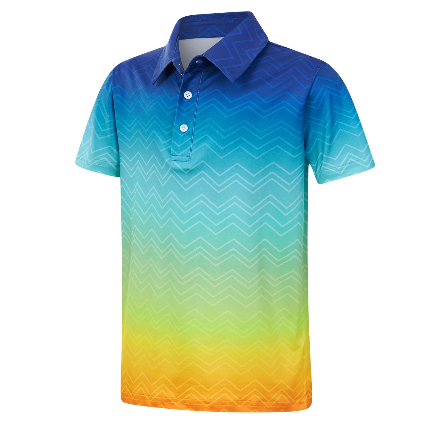 westwolf Boys Hawaiian Polo Shirt Short Sleeve Golf Clothes 5-14T