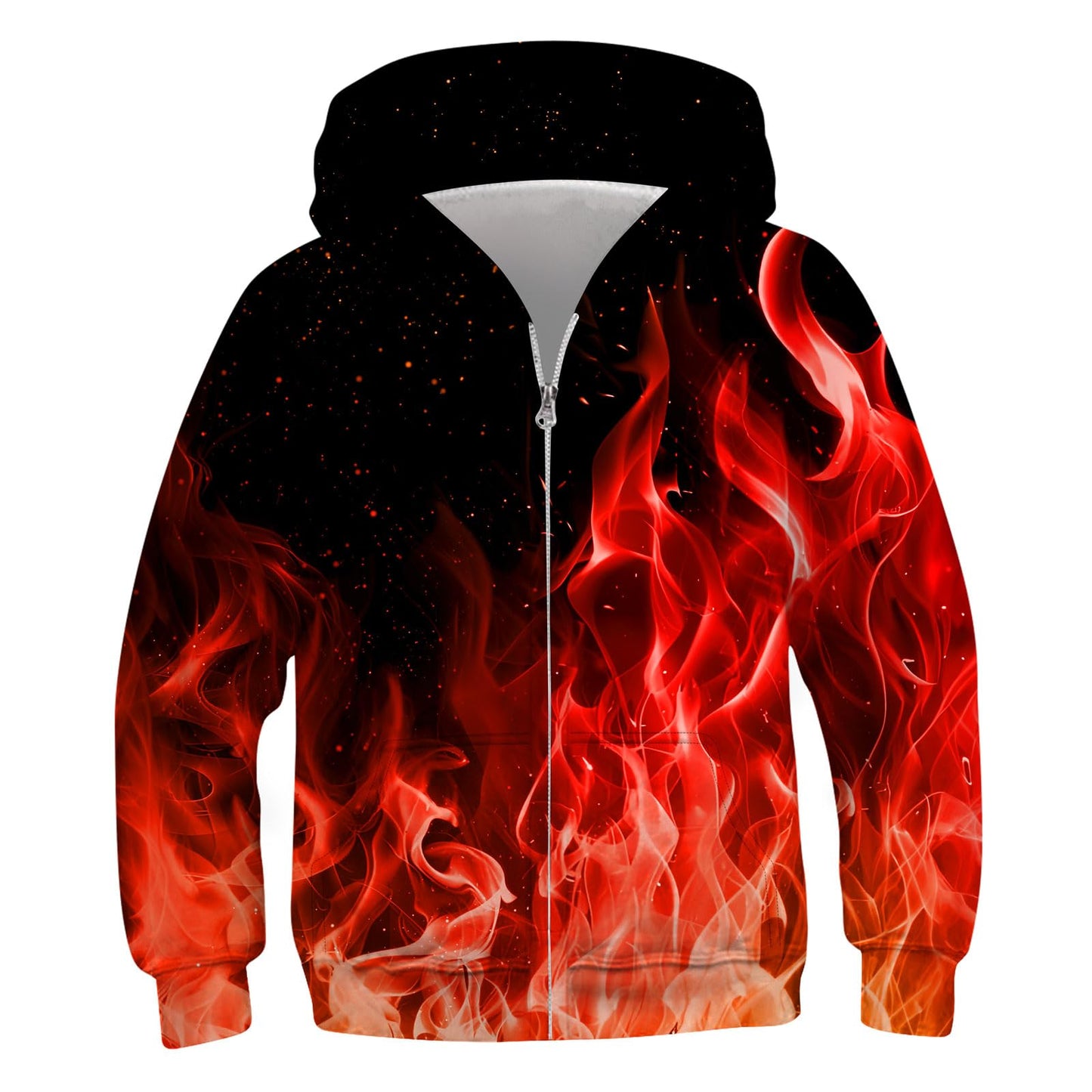 TUONROAD Boys Hoodies Sweatshirt Cool Pullover with Pockets Size 6-14 Years | Full zipper, 3D graphic prints, kangaroo pocket, polyester spandex, school and casual layering,Size 6-14