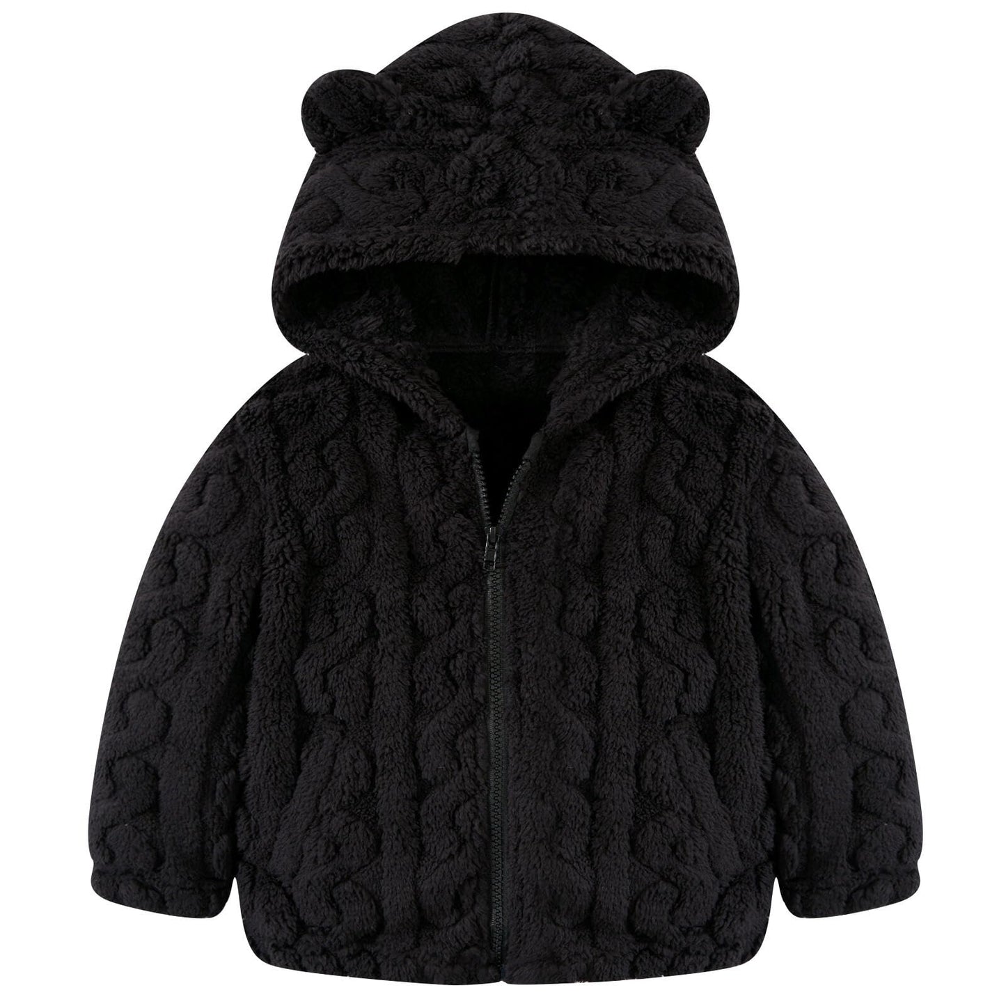 Toddler Fleece Jacket Girls Warm Coats Winter Outerwear 2-6 Years