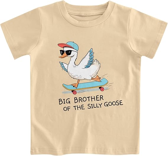 Funnycokid Big Brother T Shirt for Toddler Boys Tee Construction Promoted Short Sleeve 1-6 Years
