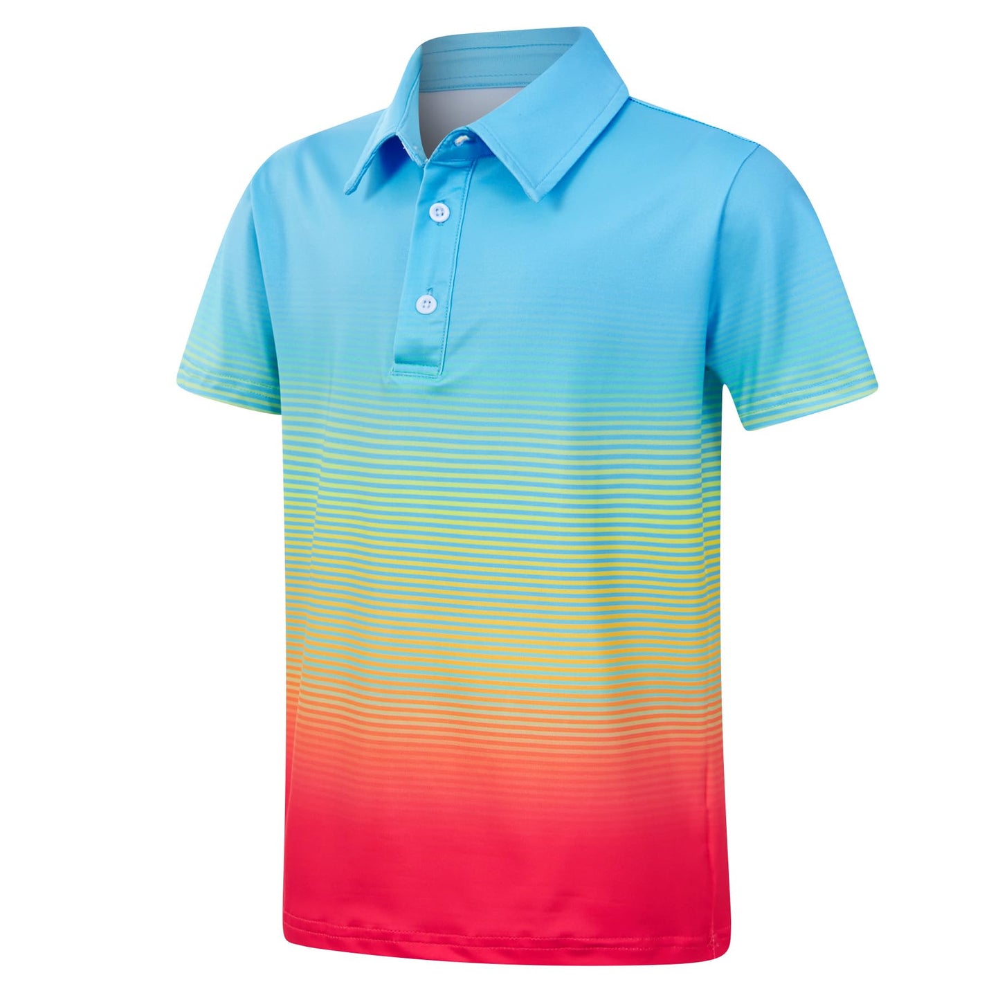 westwolf Boys Hawaiian Polo Shirt Short Sleeve Golf Clothes 5-14T