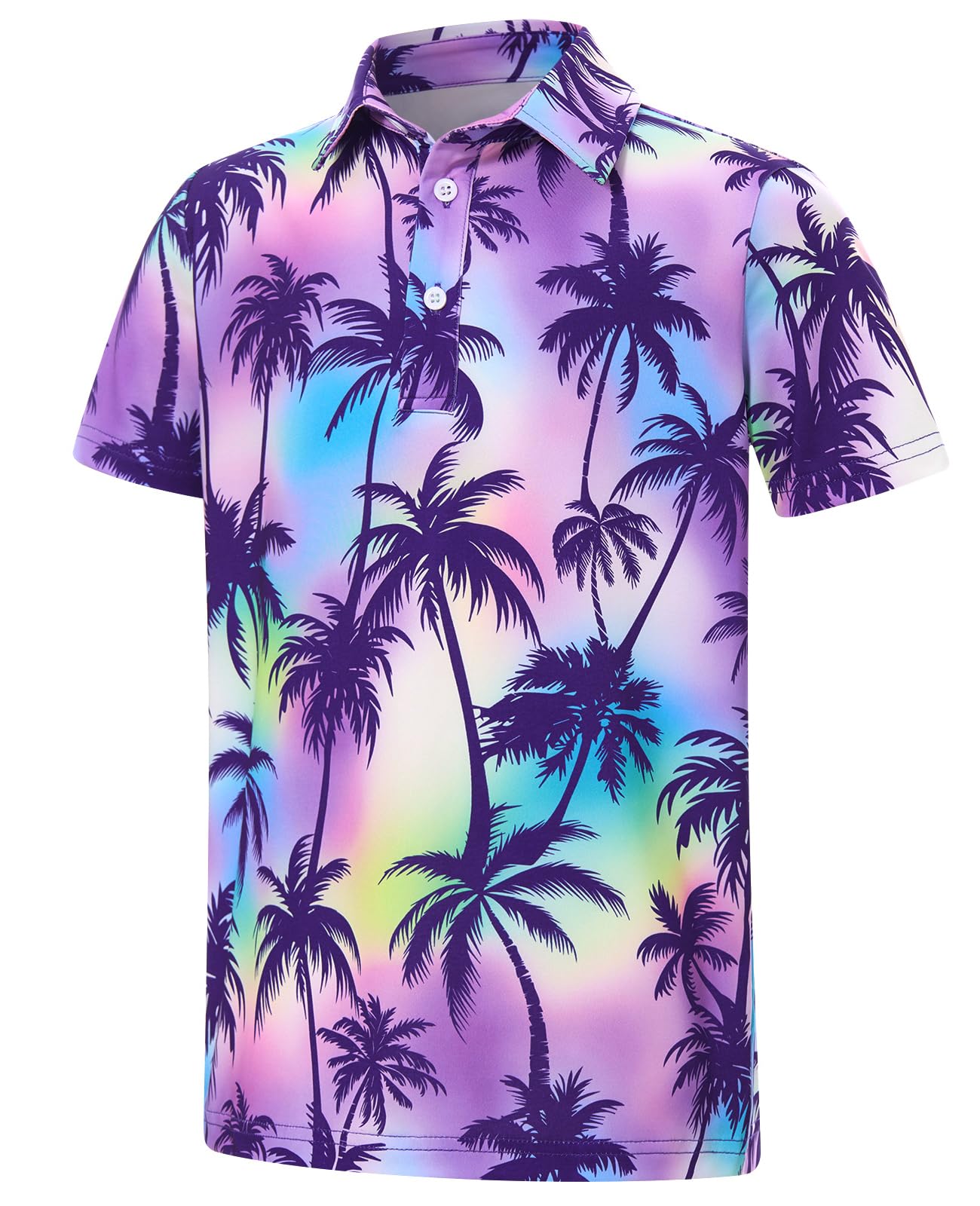 Boys Polo Shirts Hawaiian Golf Clothes Fashion Short Sleeve Kids Cool School Uniform 5-14T