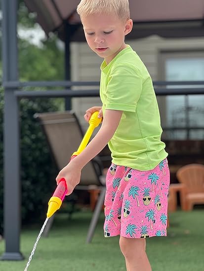 Cozople Boys Swim Trunks Compression Liner Swim Shorts Quick Dry Bathing Suit with Boxer Brief Swimwear 2-20T