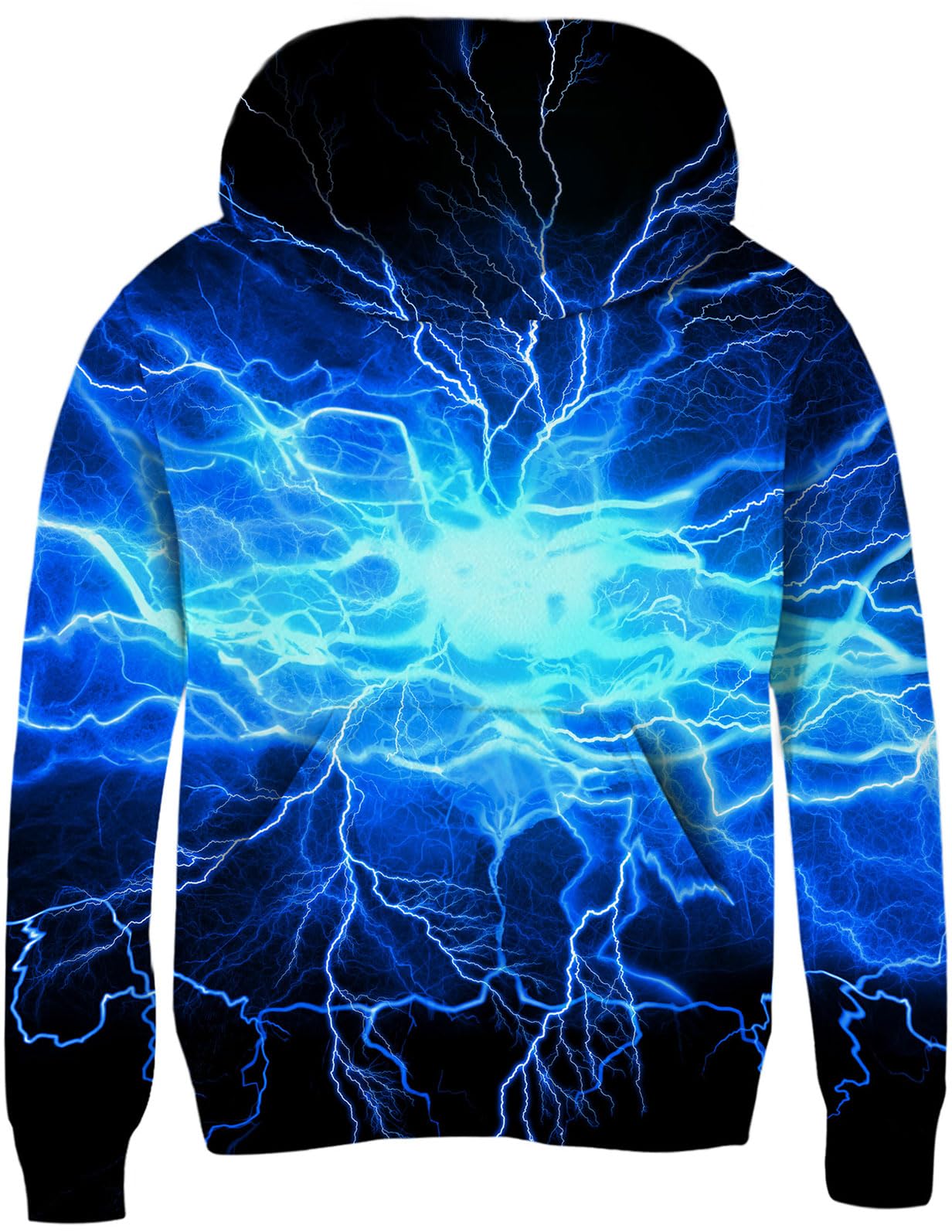 Funnycokid Boys Hoodies Kids 3D Graphic Pullover 6-16 Years | Warm fleece sweatshirt with a hood and front pocket for school and daily wear.