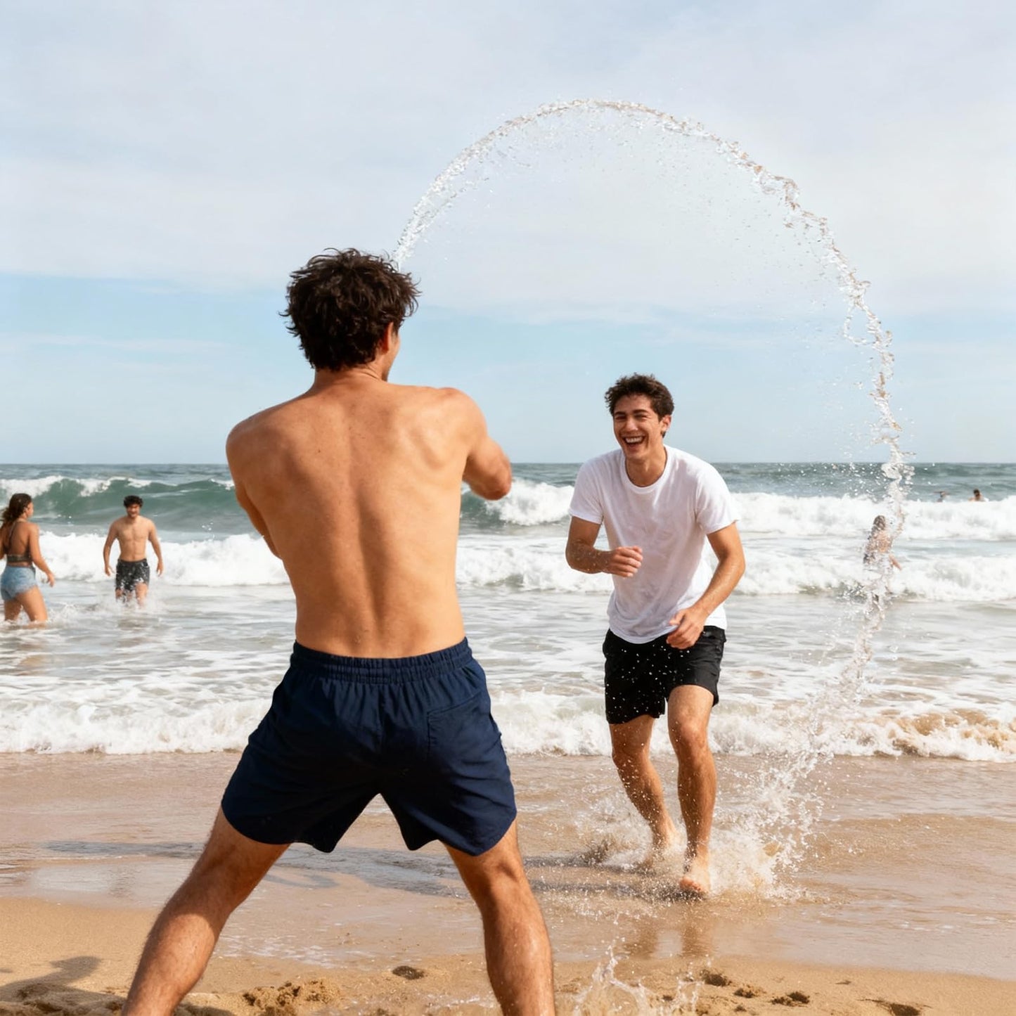 Cozople Mens Swim Trunks with Compression Liner 2-in-1 Quick Dry 9 Inch Board Shorts with Zipper Pockets