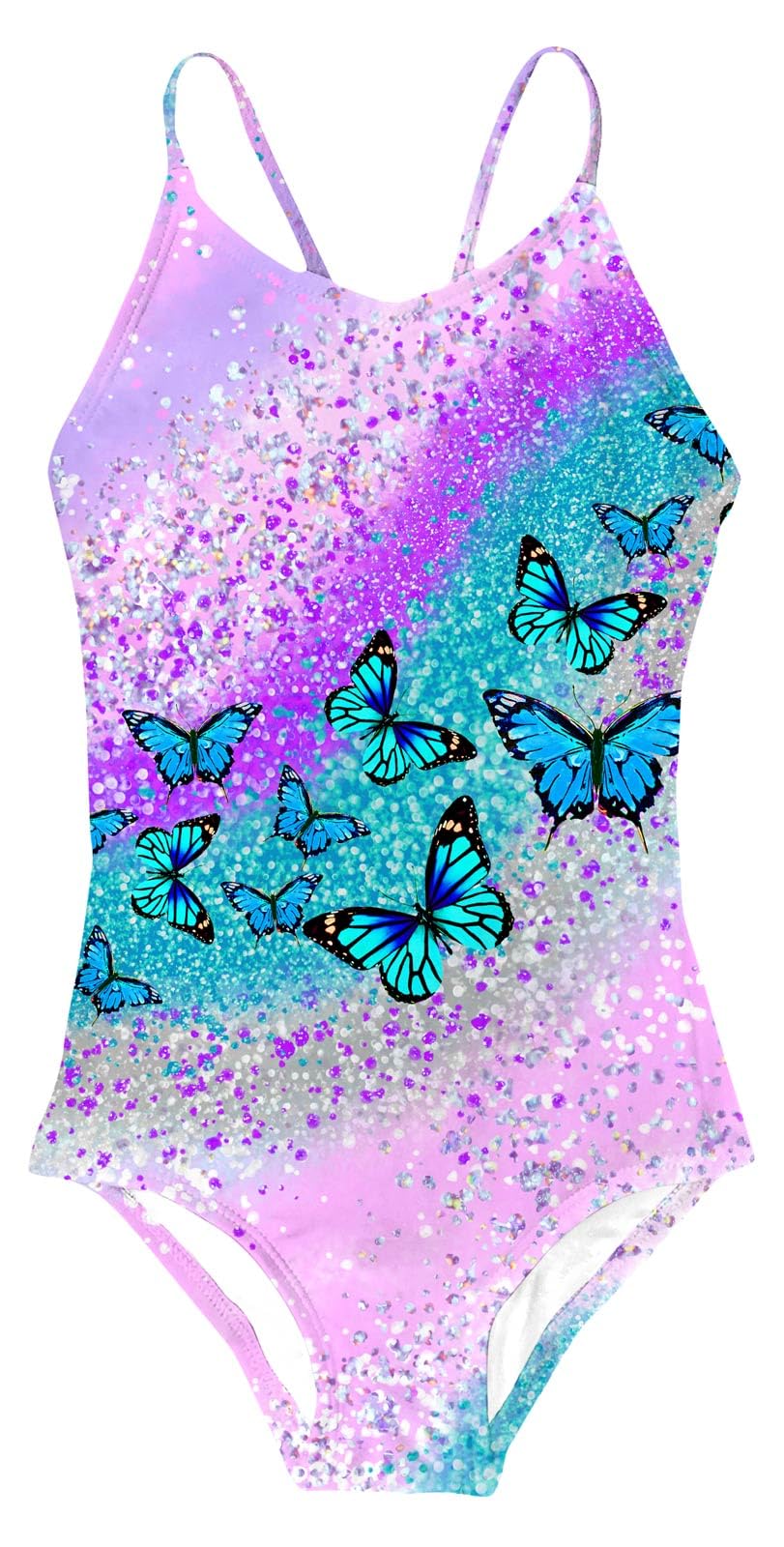 Idgreatim Girls One Piece Swimsuits Quick Dry Beach Swimwear Bathing Suit for Beach 3-12 Years
