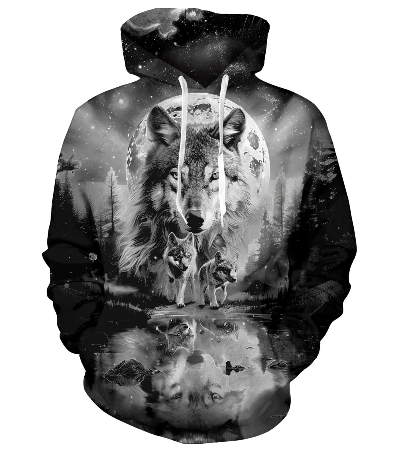 RAISEVERN Hoodies for Men Fleece Unisex Pullover Sweatshirt