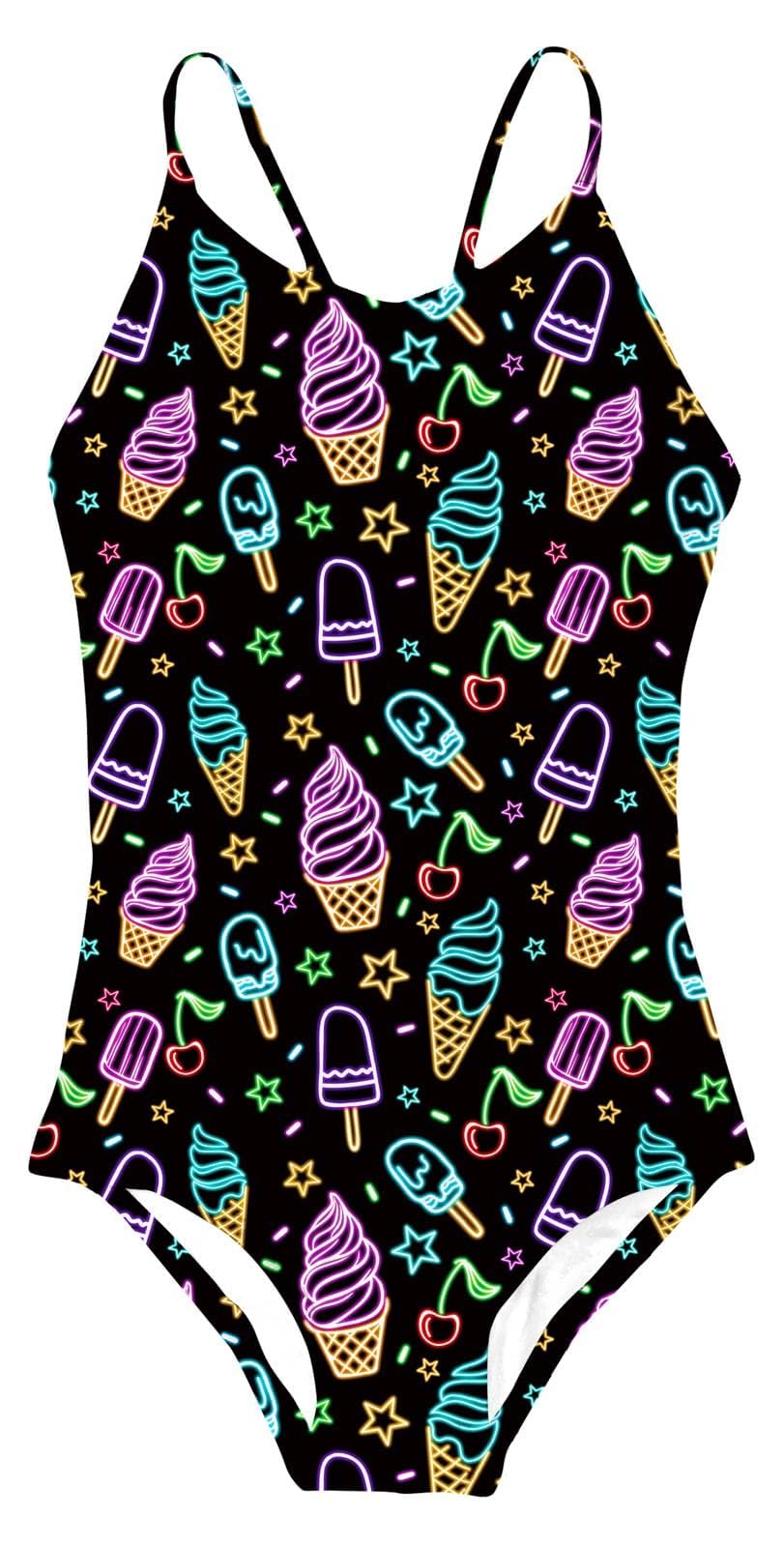 Idgreatim Girls One Piece Swimsuits Quick Dry Beach Swimwear Bathing Suit for Beach 3-12 Years