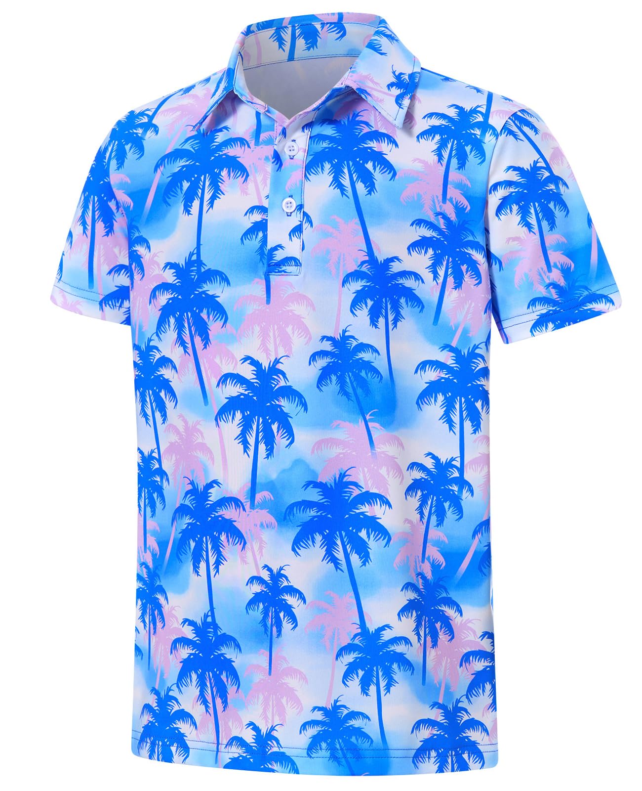 Boys Polo Shirts Hawaiian Golf Clothes Fashion Short Sleeve Kids Cool School Uniform 5-14T