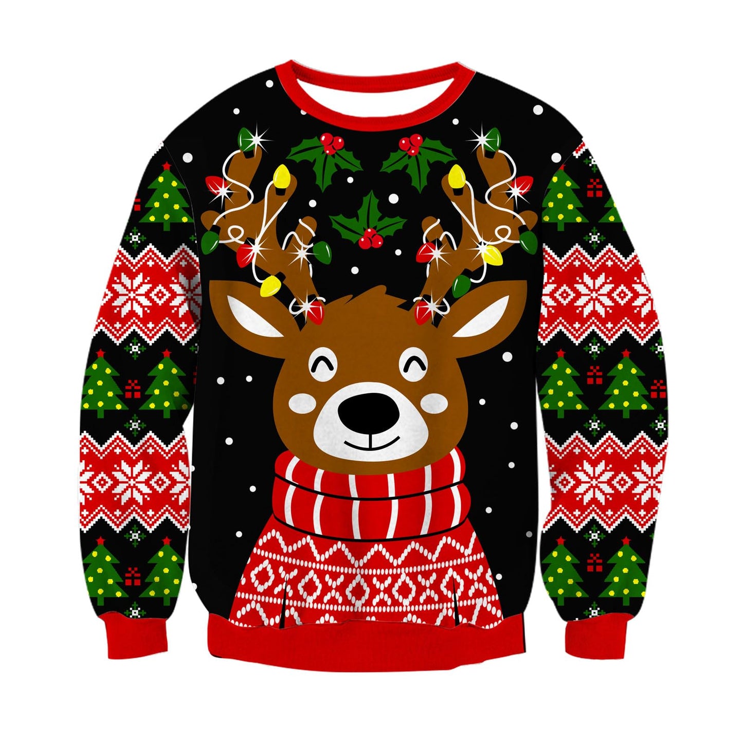 Boys Girls Ugly Christmas Sweater 3D Cool Long Sleeve Knitted Sweatshirt Cozy Crewneck Pullover Jumper 3-12 Years