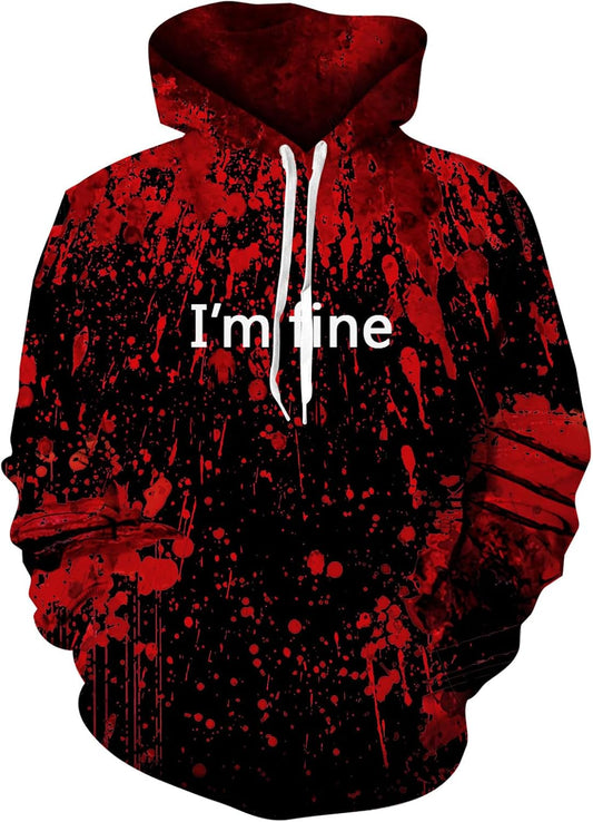 RAISEVERN Hoodies for Men Fleece Unisex Pullover Sweatshirt