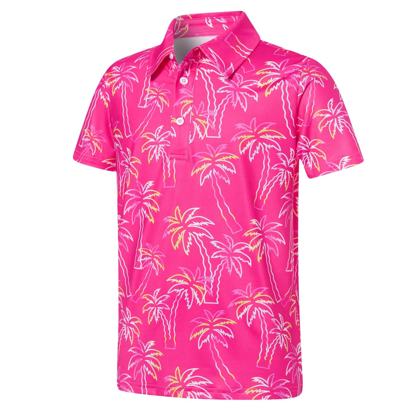 Boys Polo Shirts Hawaiian Golf Clothes Fashion Short Sleeve Kids Cool School Uniform 5-14T