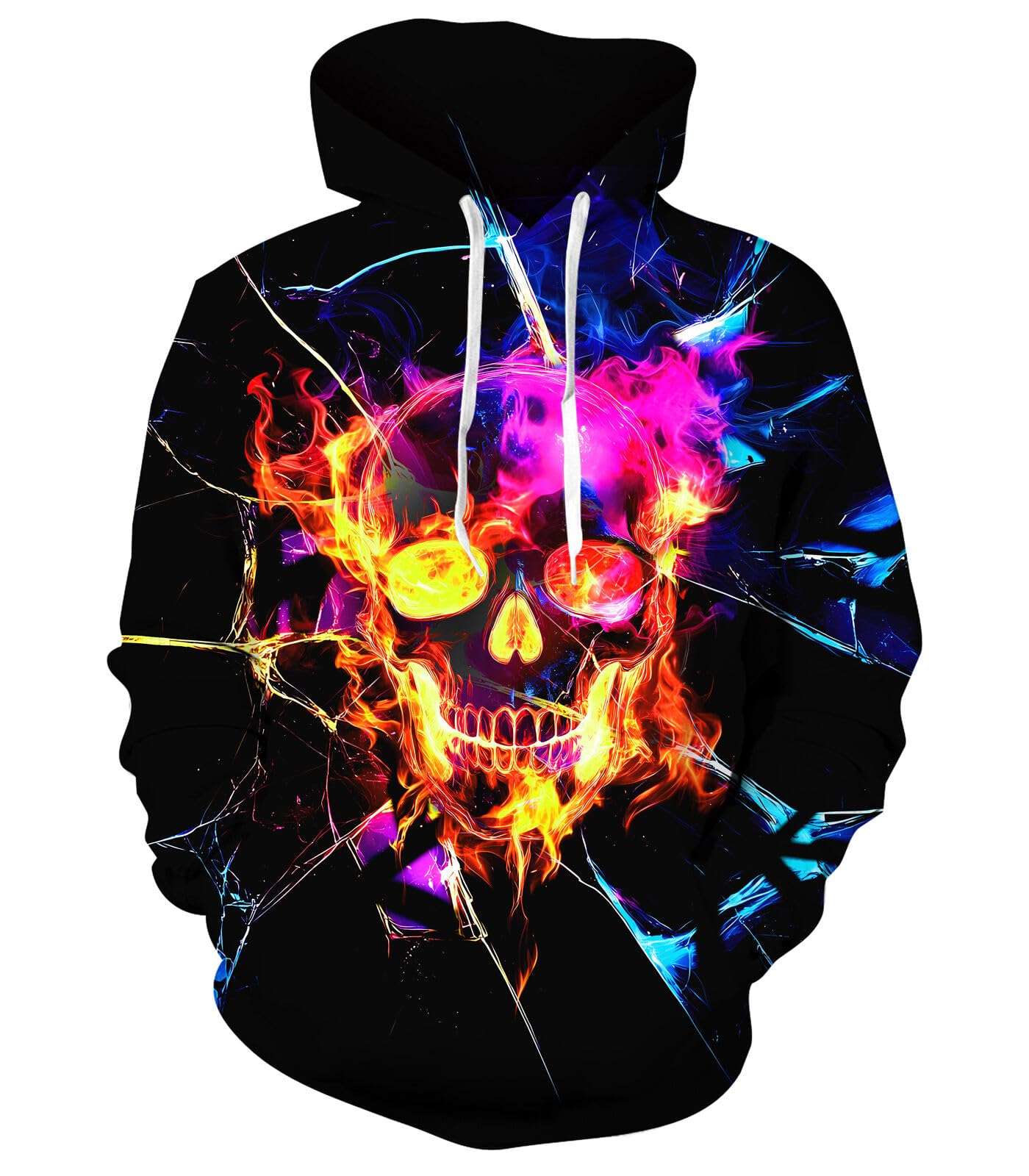 RAISEVERN Hoodies for Men Fleece Unisex Pullover Sweatshirt