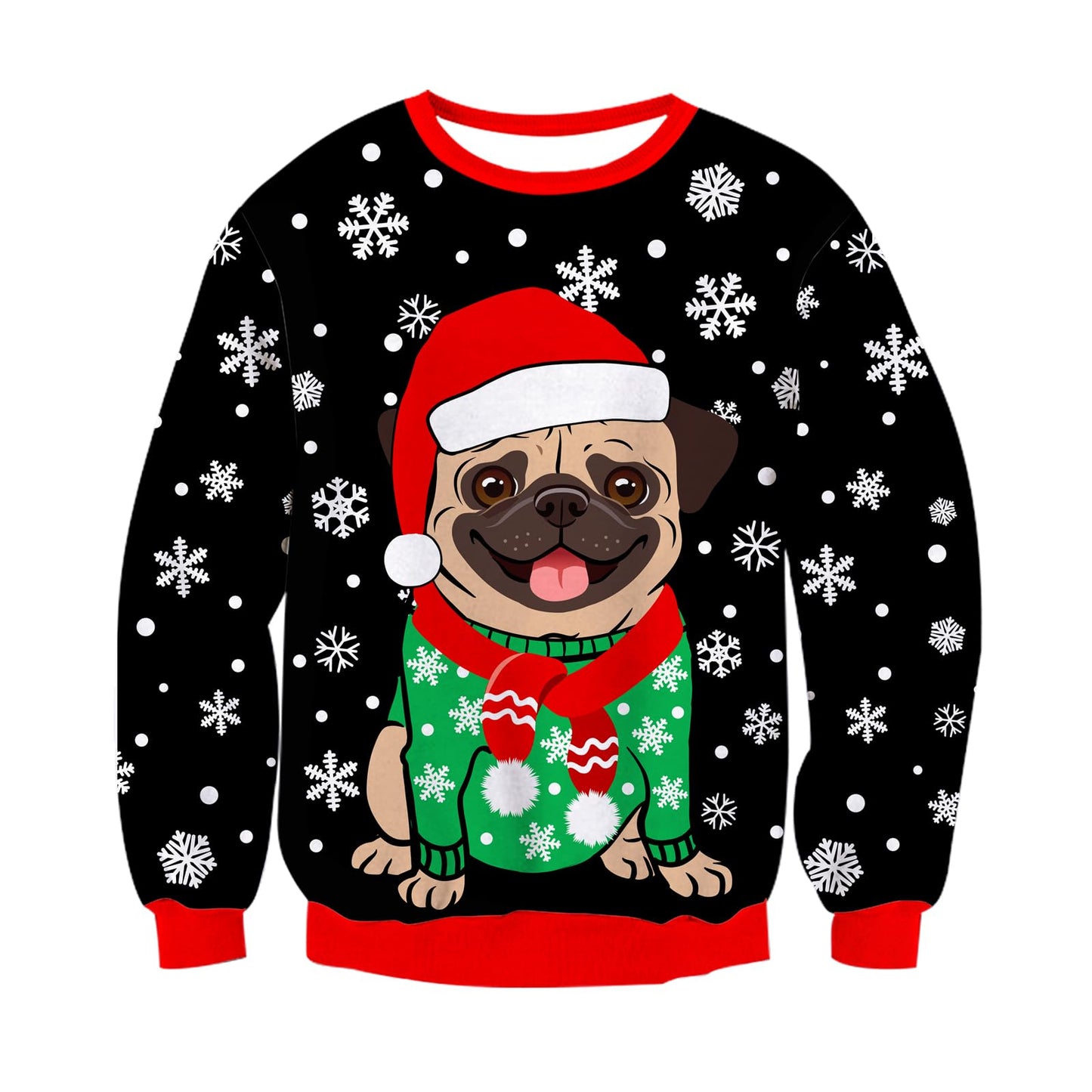 Boys Girls Ugly Christmas Sweater 3D Cool Long Sleeve Knitted Sweatshirt Cozy Crewneck Pullover Jumper 3-12 Years
