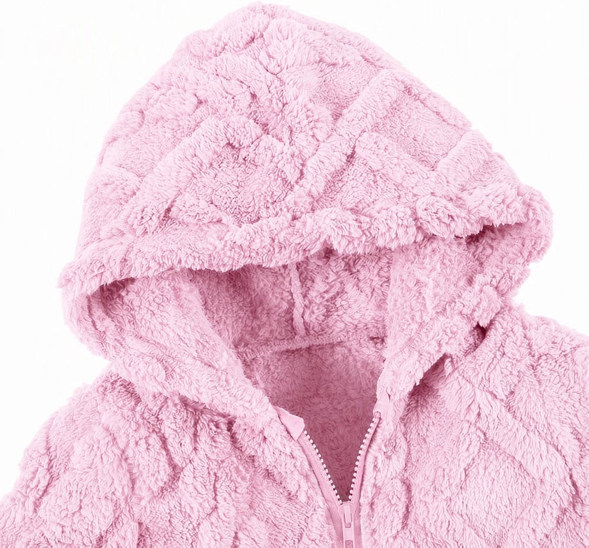 Toddler Girls Fleece Jacket Hooded Coats Winter Outwear 2-6 Years