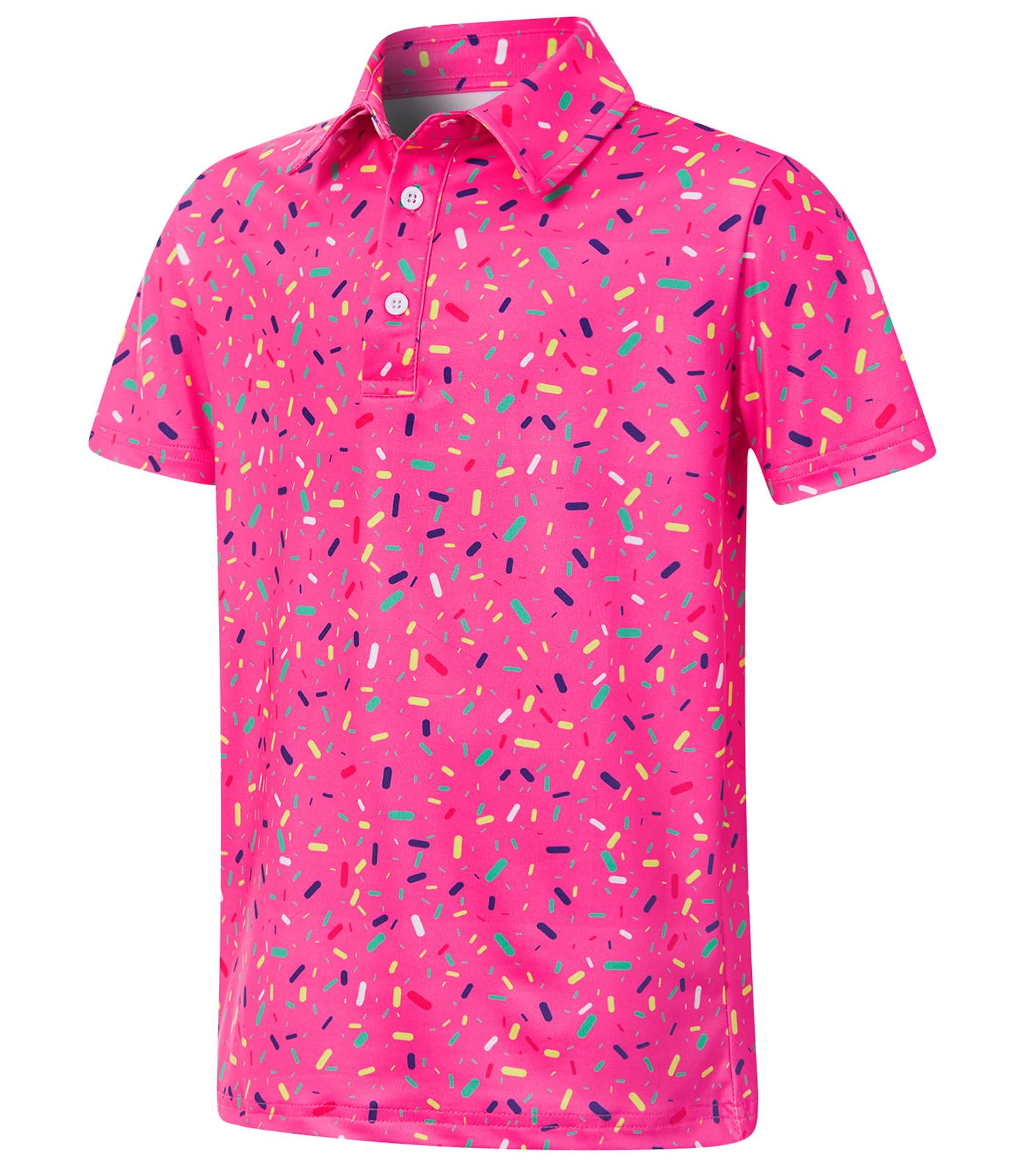 Boys Performance Polo Shirt Short Sleeve Golf Clothes for Hawaiian Active Casual Size 5-14