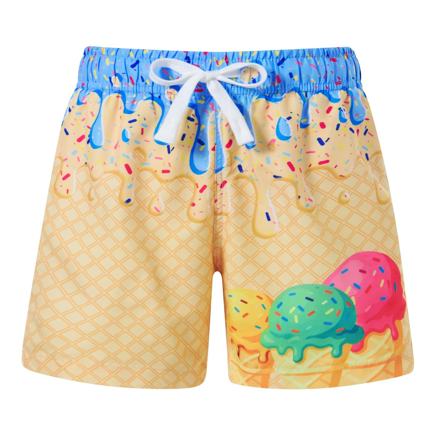 Cozople Boys Swim Trunks Compression Liner Swim Shorts Quick Dry Bathing Suit with Boxer Brief Swimwear 4-10T