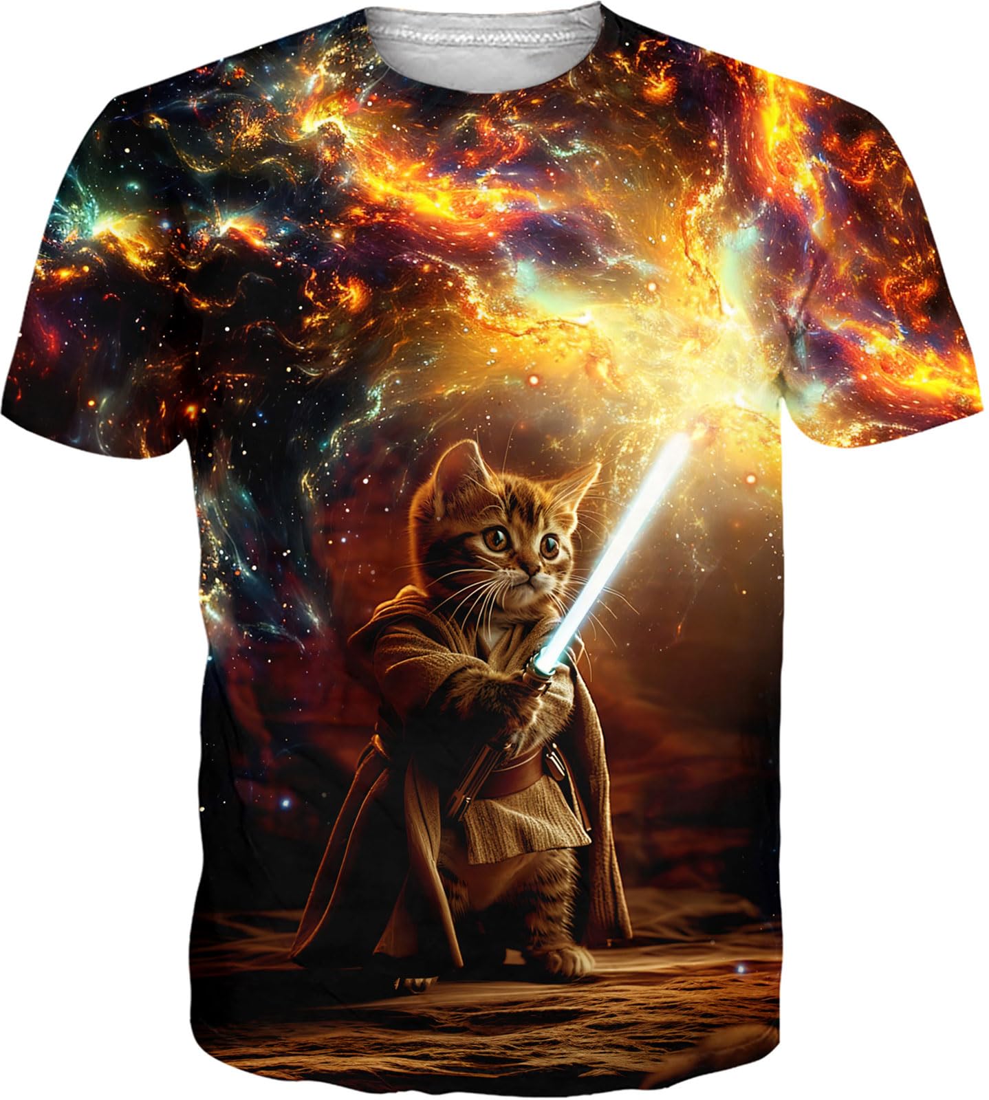 RAISEVERN Mens T-Shirts Cool Novelty Crewneck Short Sleeve Funny Graphic Top Casual Tees for Women