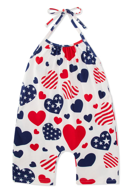 Backless Strap Slouch Jumpsuit for Toddler Girls Cute Harem Halter Romper Pants with Pockets