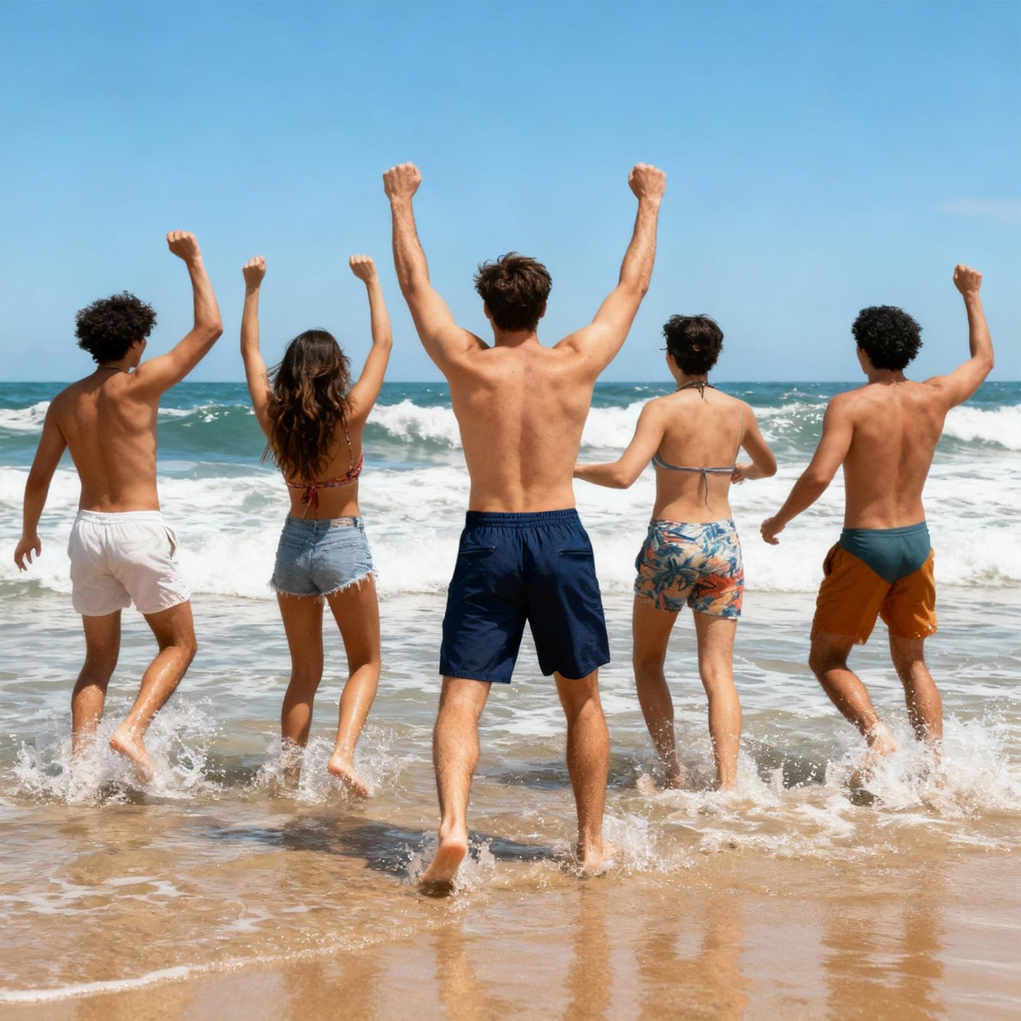 Cozople Mens Swim Trunks with Compression Liner 2-in-1 Quick Dry 9 Inch Board Shorts with Zipper Pockets