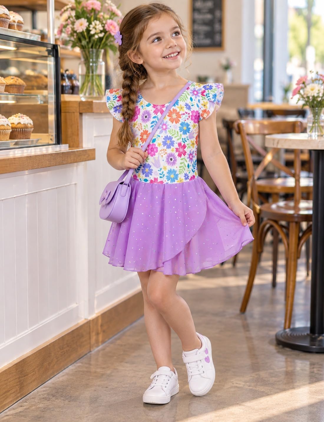 Funnycokid Ballet Leotards for Girls Ballerina Outfit, 2-9 Years