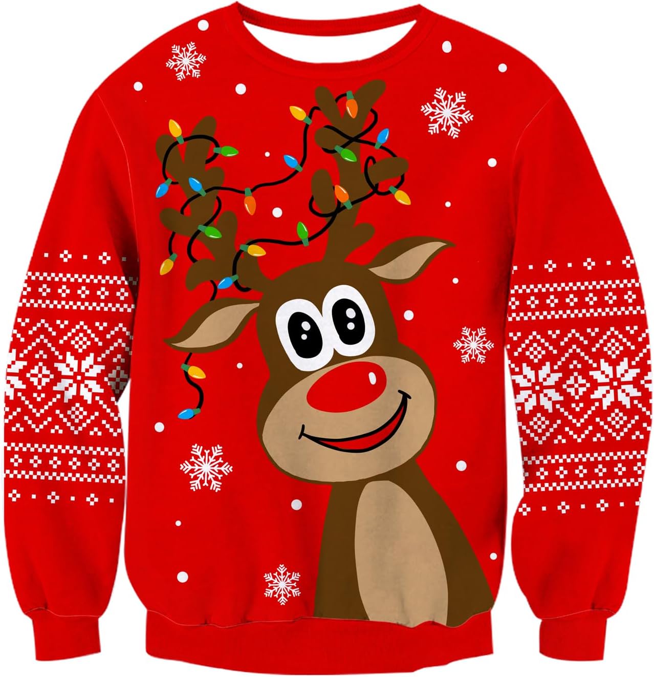 Boys Girls Ugly Christmas Sweater 3D Cool Long Sleeve Knitted Sweatshirt Cozy Crewneck Pullover Jumper 3-12 Years